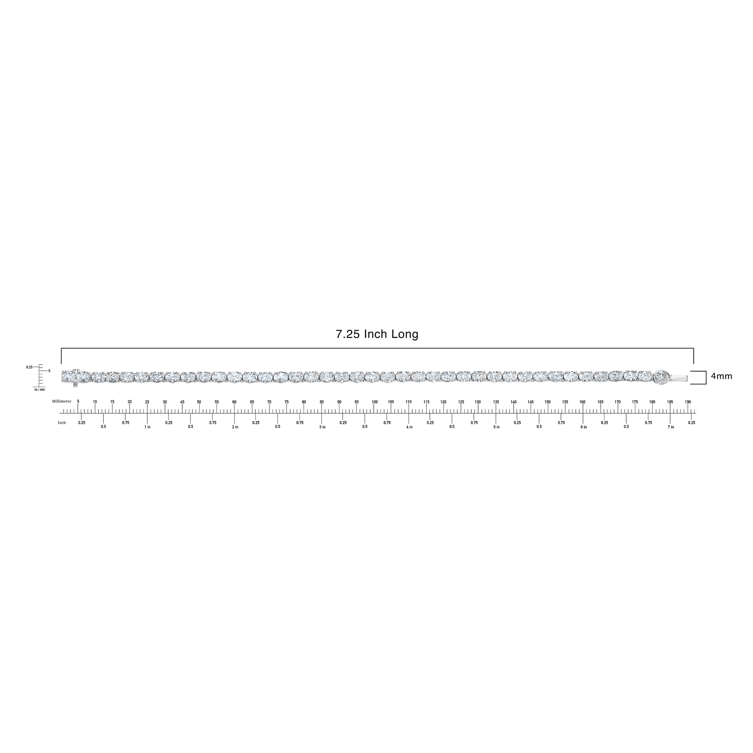 Oval Cut 7.50 ctw VS2 Clarity, I Color Diamond 14kt White
