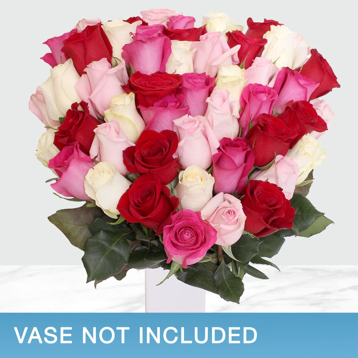 50-stem Shades of Pink Quad Roses | Costco