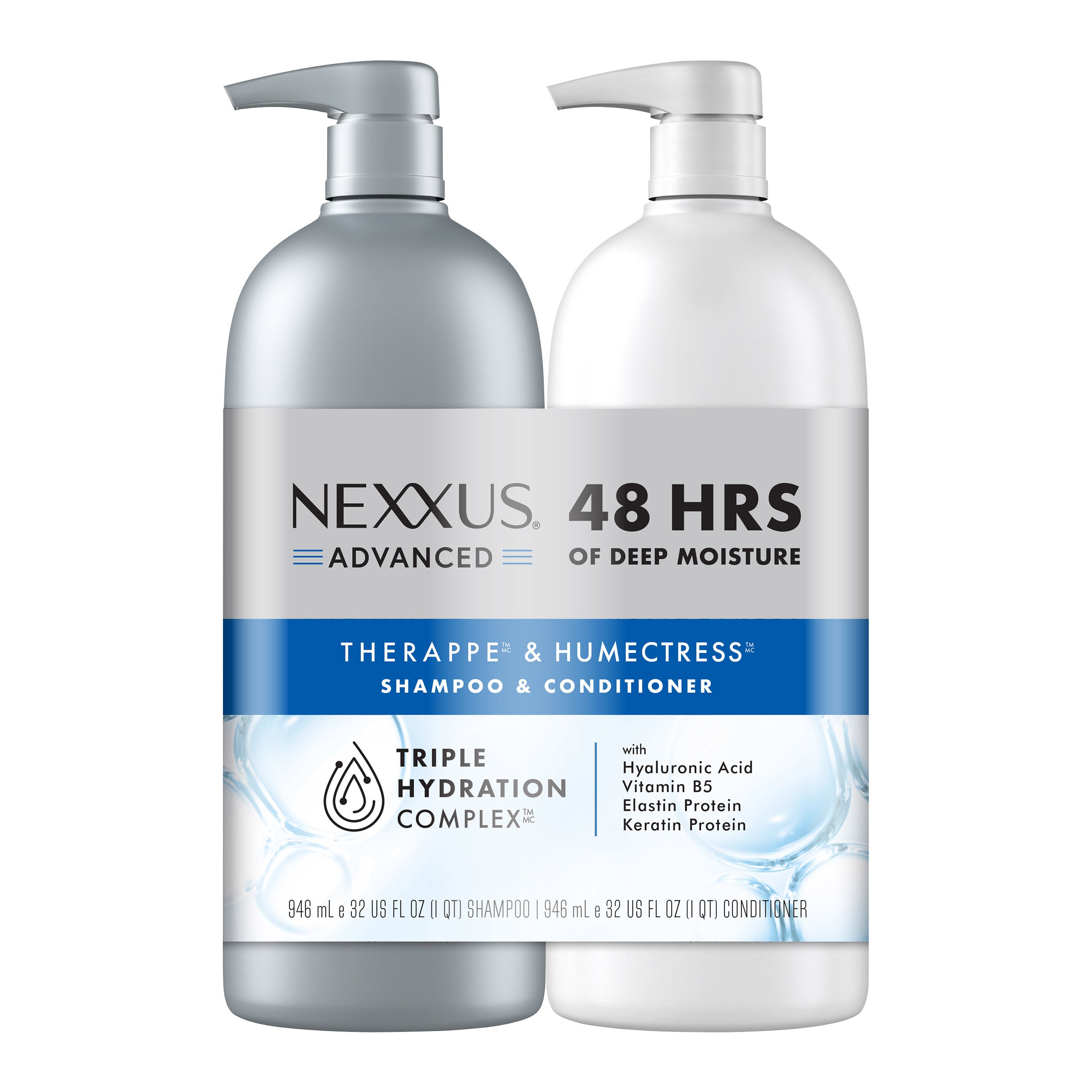 Nexxus Advanced Therappe Shampoo and Humectress Conditioner Set, 32 fl oz