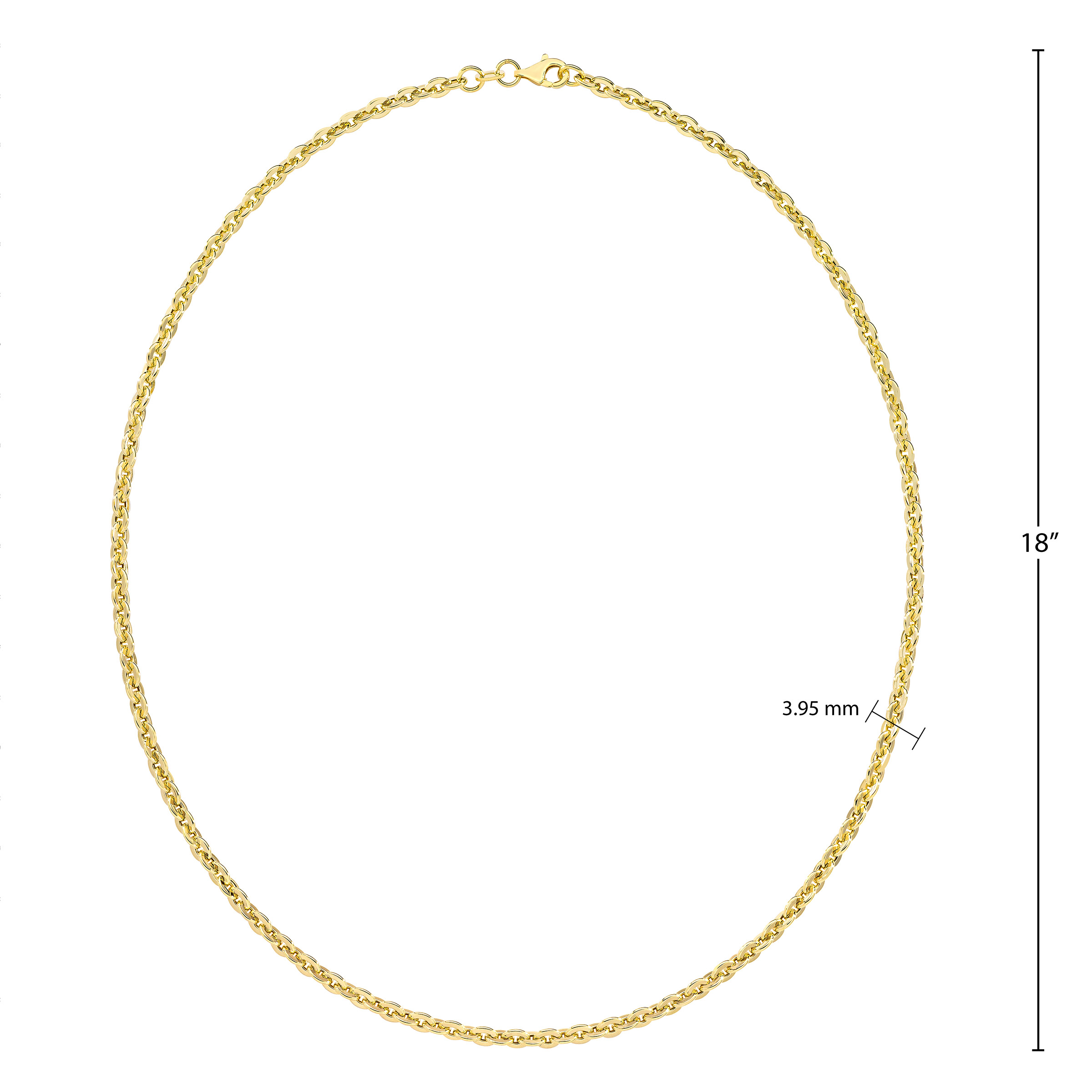 14kt Yellow Gold Forzatina Chain Necklace | Costco