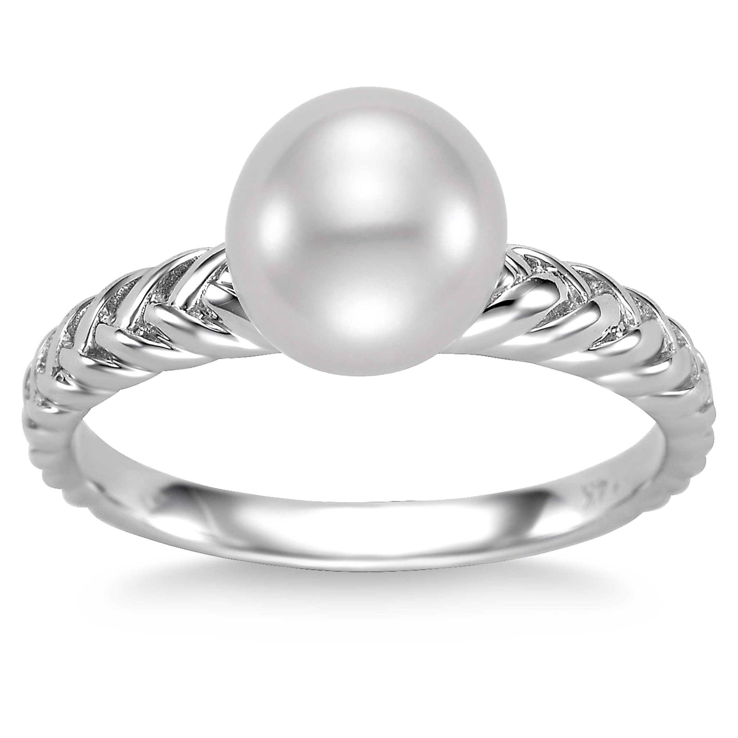 Freshwater Cultured 8-8.5mm Pearl 14kt Gold Ring | Costco