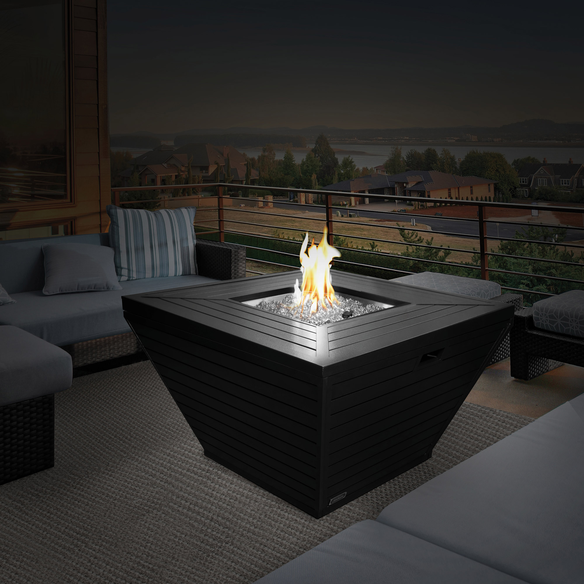 Sunbeam Contemporary Aluminum Fire Table Costco