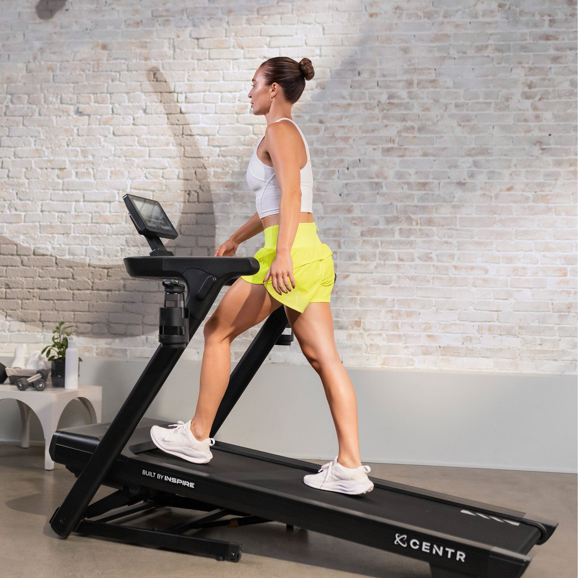 Centr Runr-s Folding Treadmill With 10” Touchscreen, Tool-Less Assembly