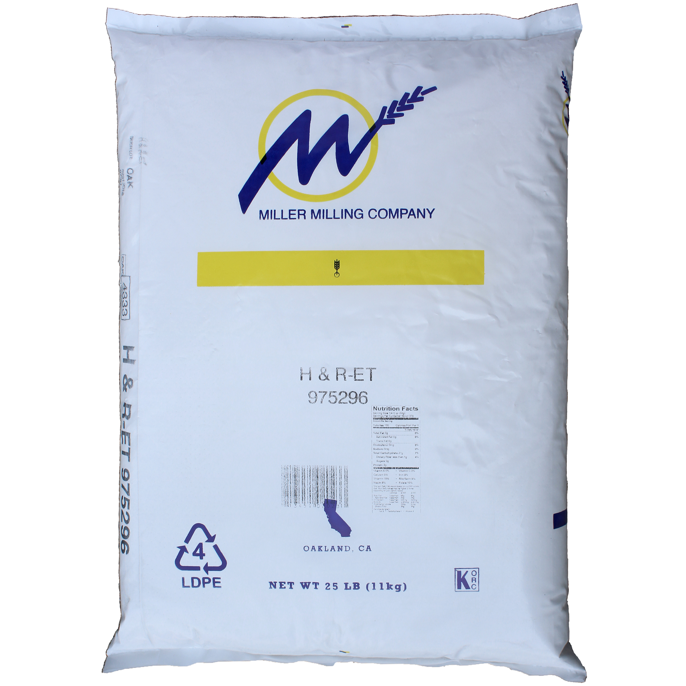 トリートメント flour Miller Milling All Purpose Flour, 25 lbs | Costco