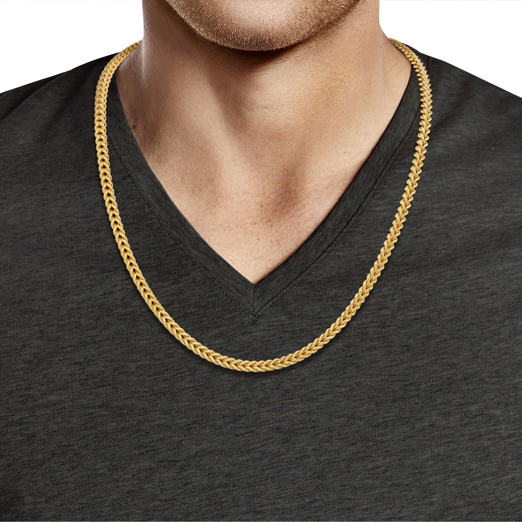 Box Chain Black Friday Deals On Mens Gold Chains 22 Inch 4mm 925