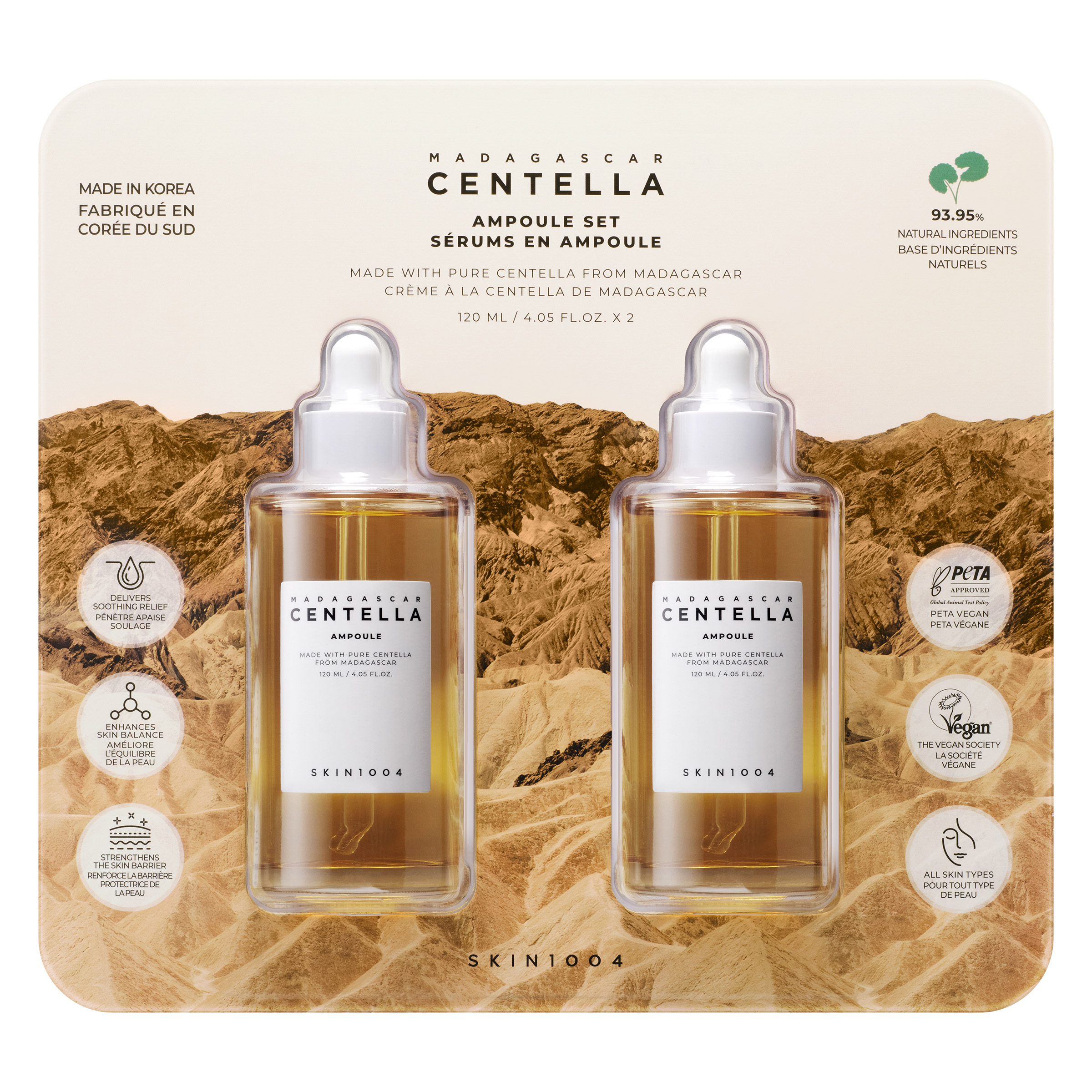 Skin1004 Madagascar Centella Ampoule, 2 x 120 mL | Costco