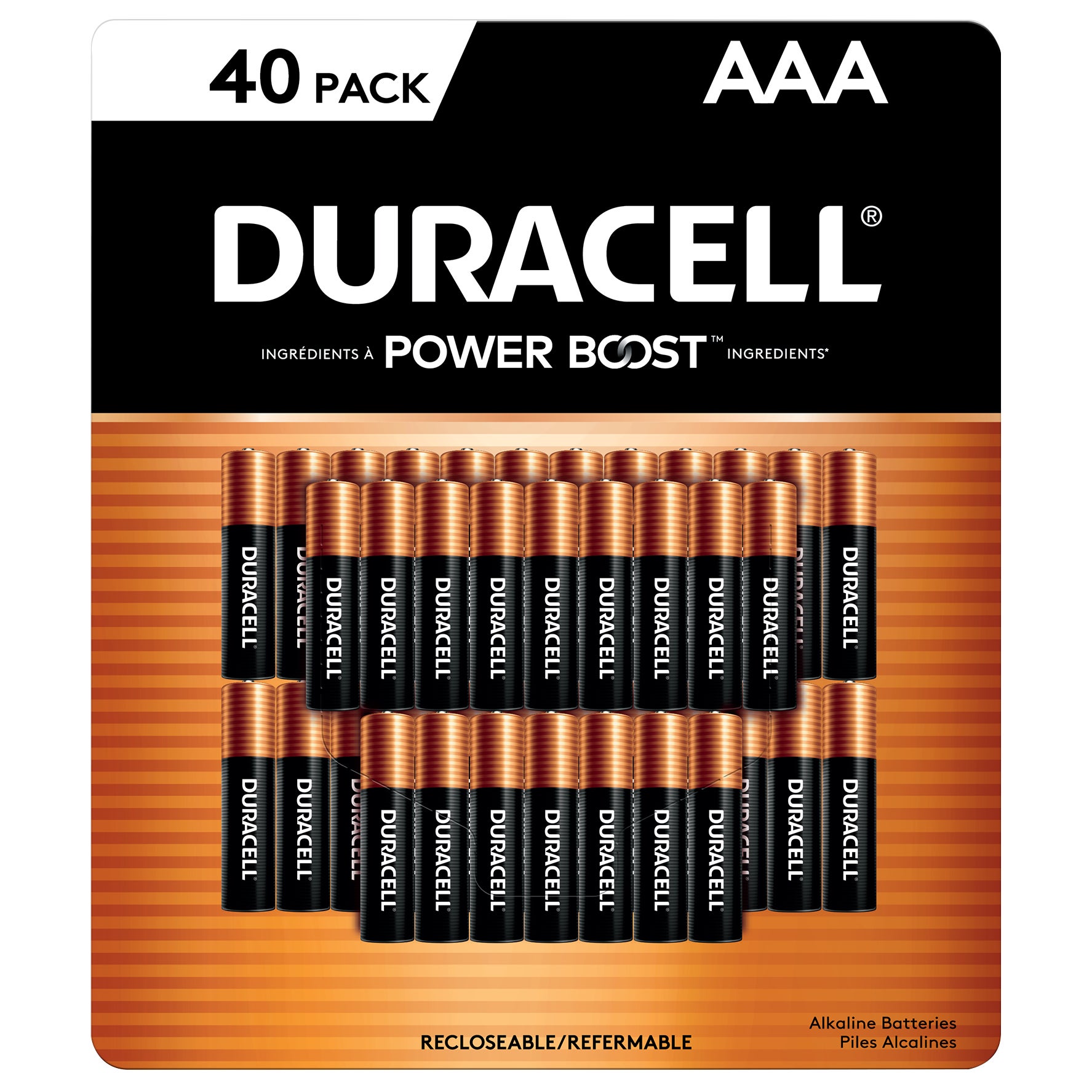 SAVE $2.50 on Duracell Power Boost Coppertop Alkaline AAA Batteries, 40 ct