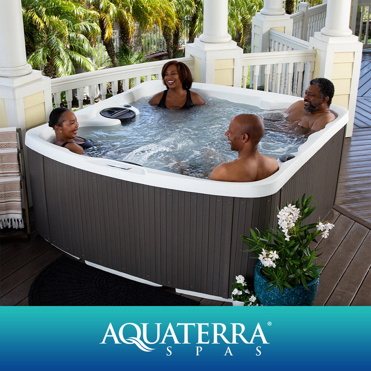 Aquaterra Spas Navarro 52-Jet, 6-Person Rotomolded Spa