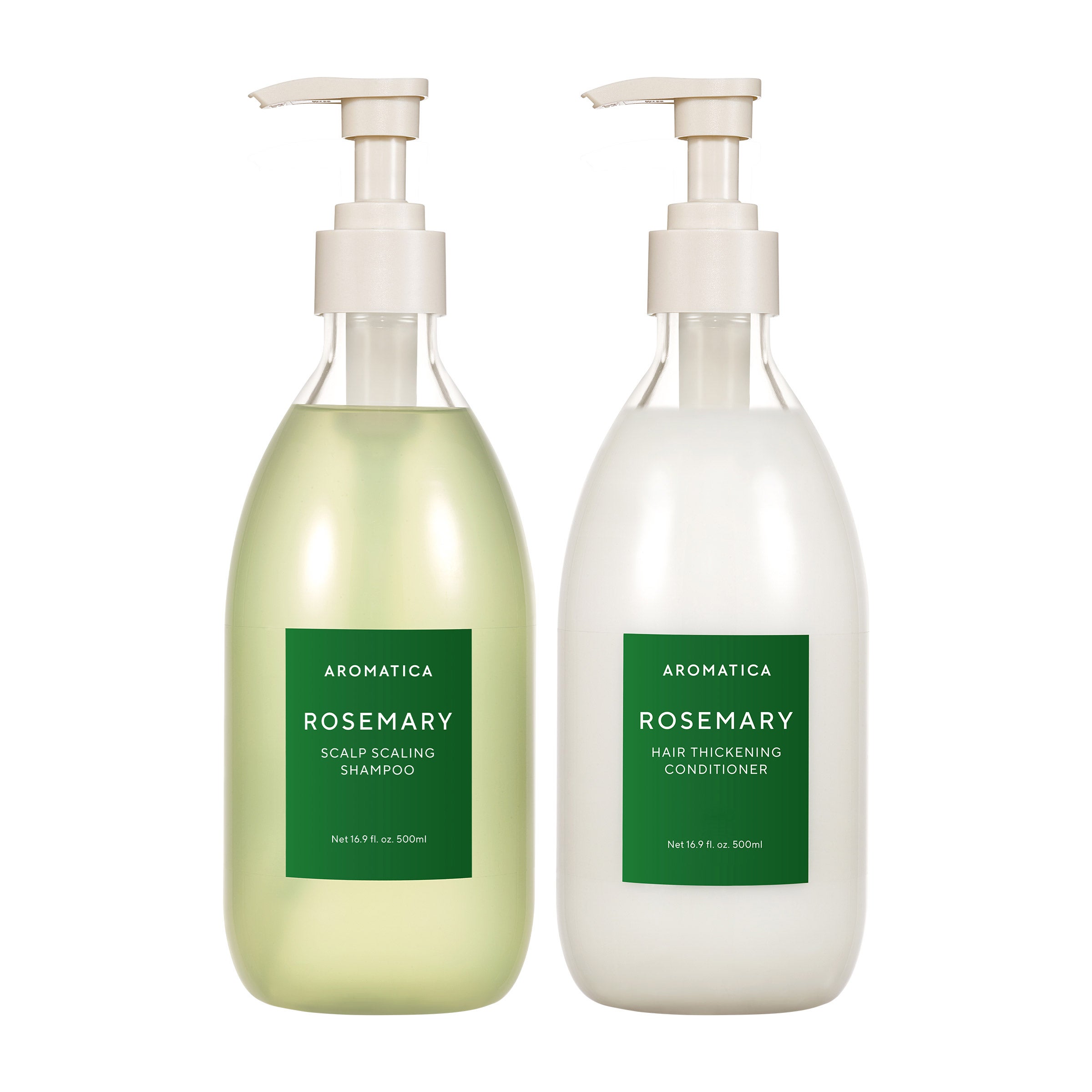 AROMATICA Rosemary Shampoo + Rosemary Conditioner Set, 16.9 fl oz