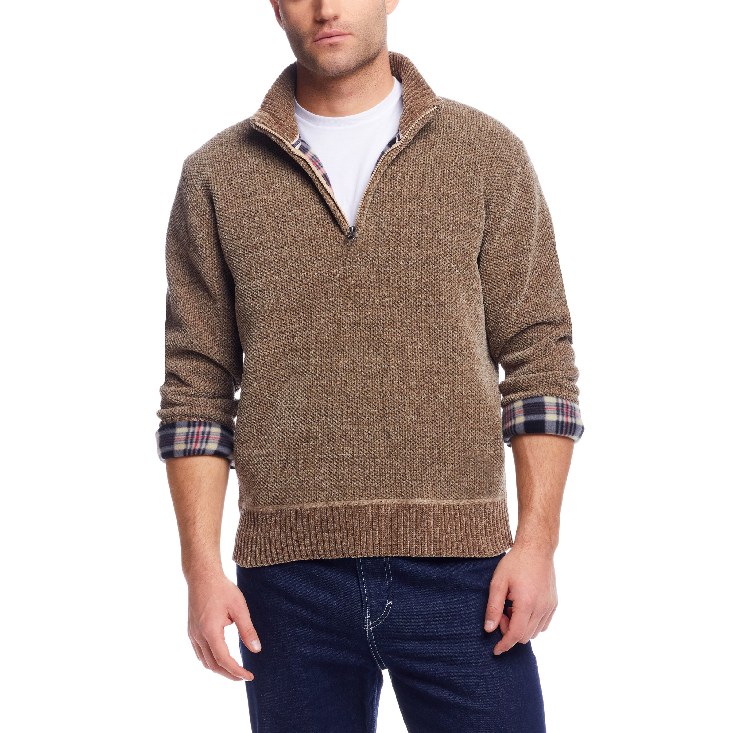 Weatherproof Vintage Men's Chenille 1/4 Zip Sweater | Costco
