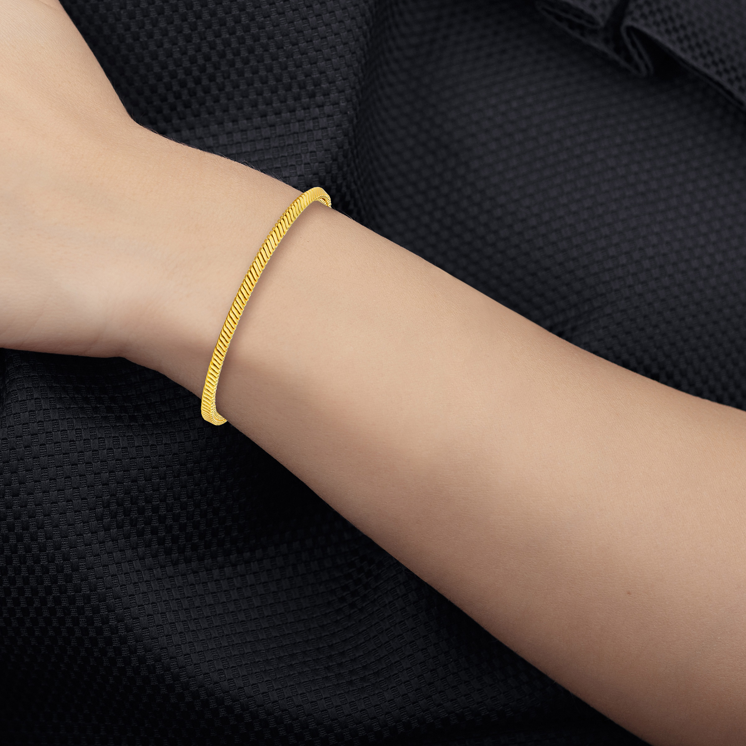 18kt Yellow Gold Snake Chain Bracelet | Costco