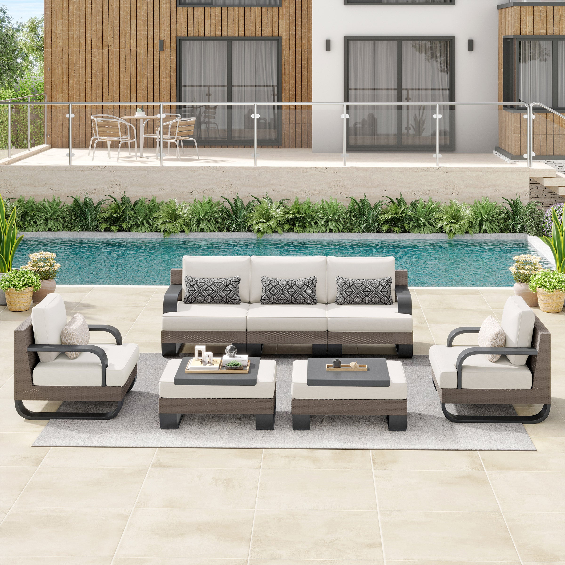 Sirio Pallazzo 7-Piece Outdoor Seating Set