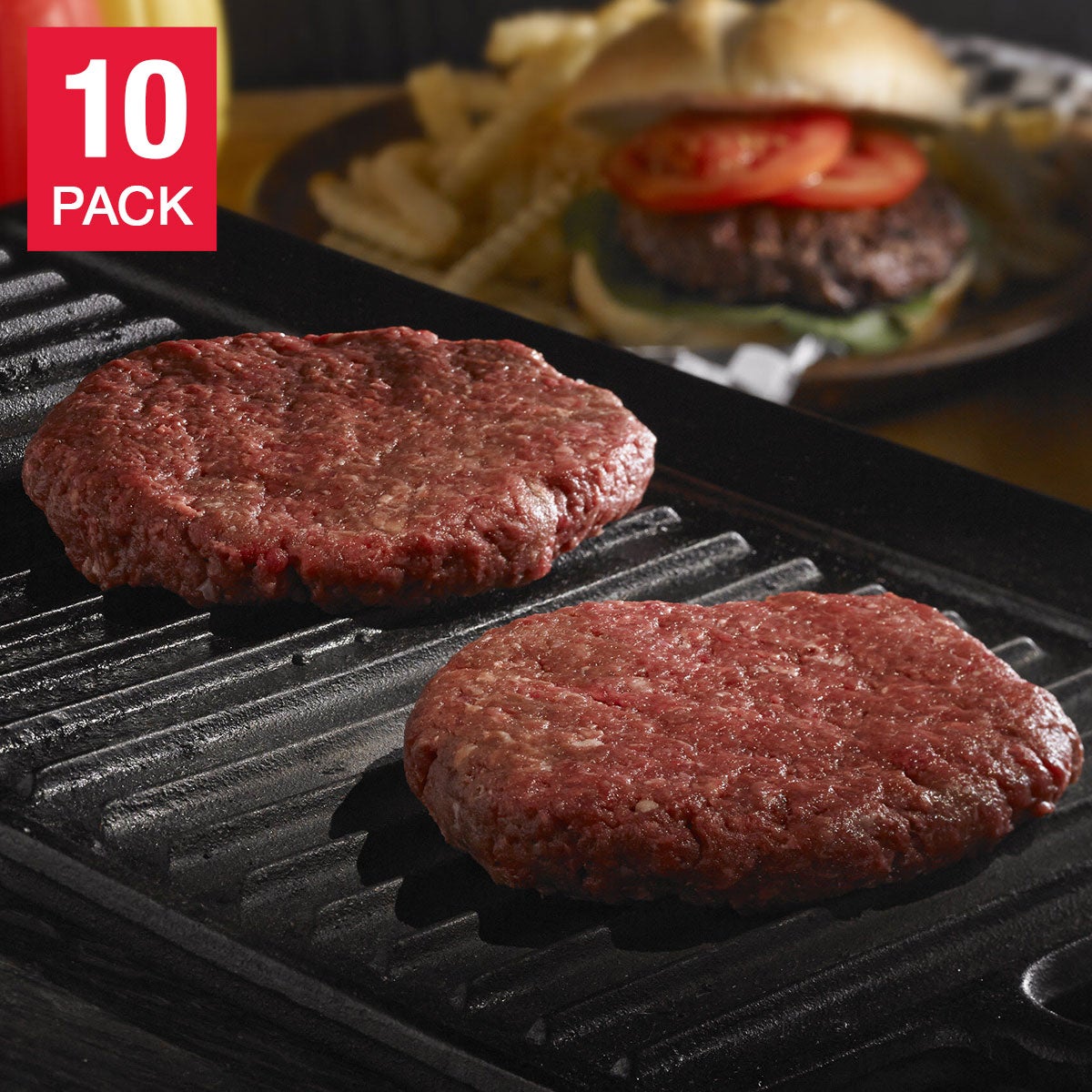 Northfork Elk Burger (30/5.33 oz Per Burger), 10 Total Packs, 30-Count