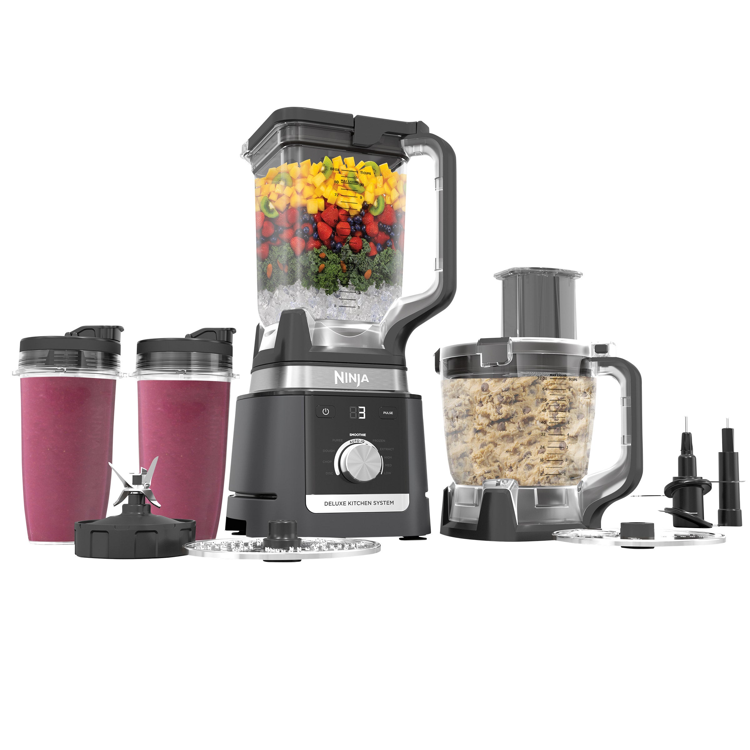 Ninja Deluxe Kitchen System with 88-oz. Pitcher, 9-Cup Ninja Deluxe Kitchen System with 88-oz. Pitcher, 9-Cup