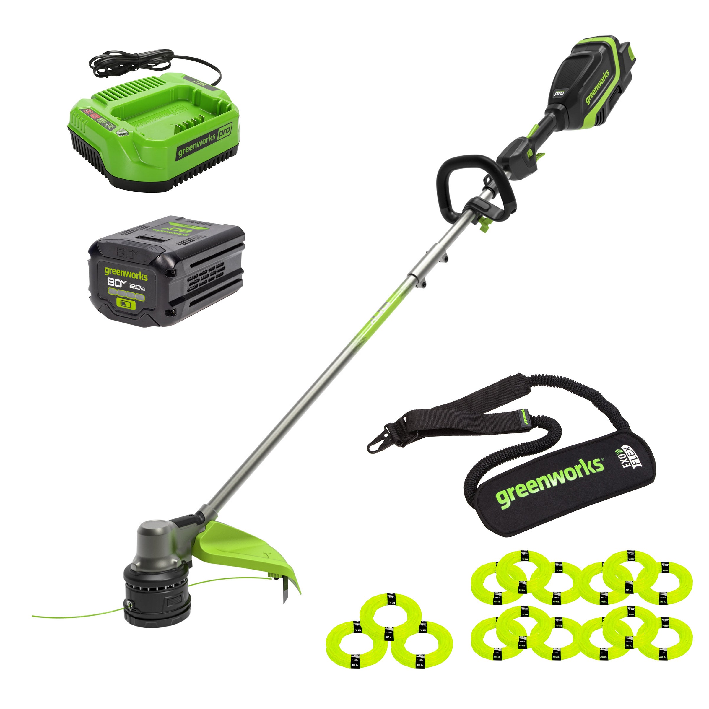 Greenworks 80V Gen 3 17-inch Brushless String Trimmer with 2ah battery