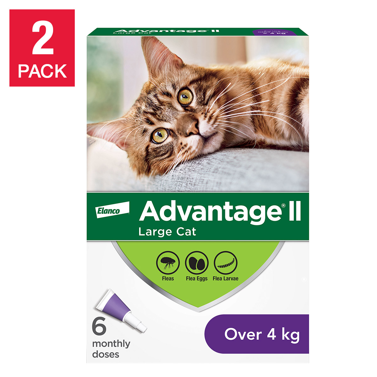 flea Advantage II Flea Treatment For Dogs Over 25 Kg (Blue)