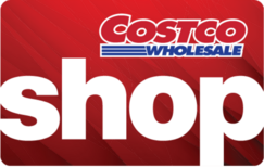 Costco Wholesale Shop Card. Not Redeemable for Cash.