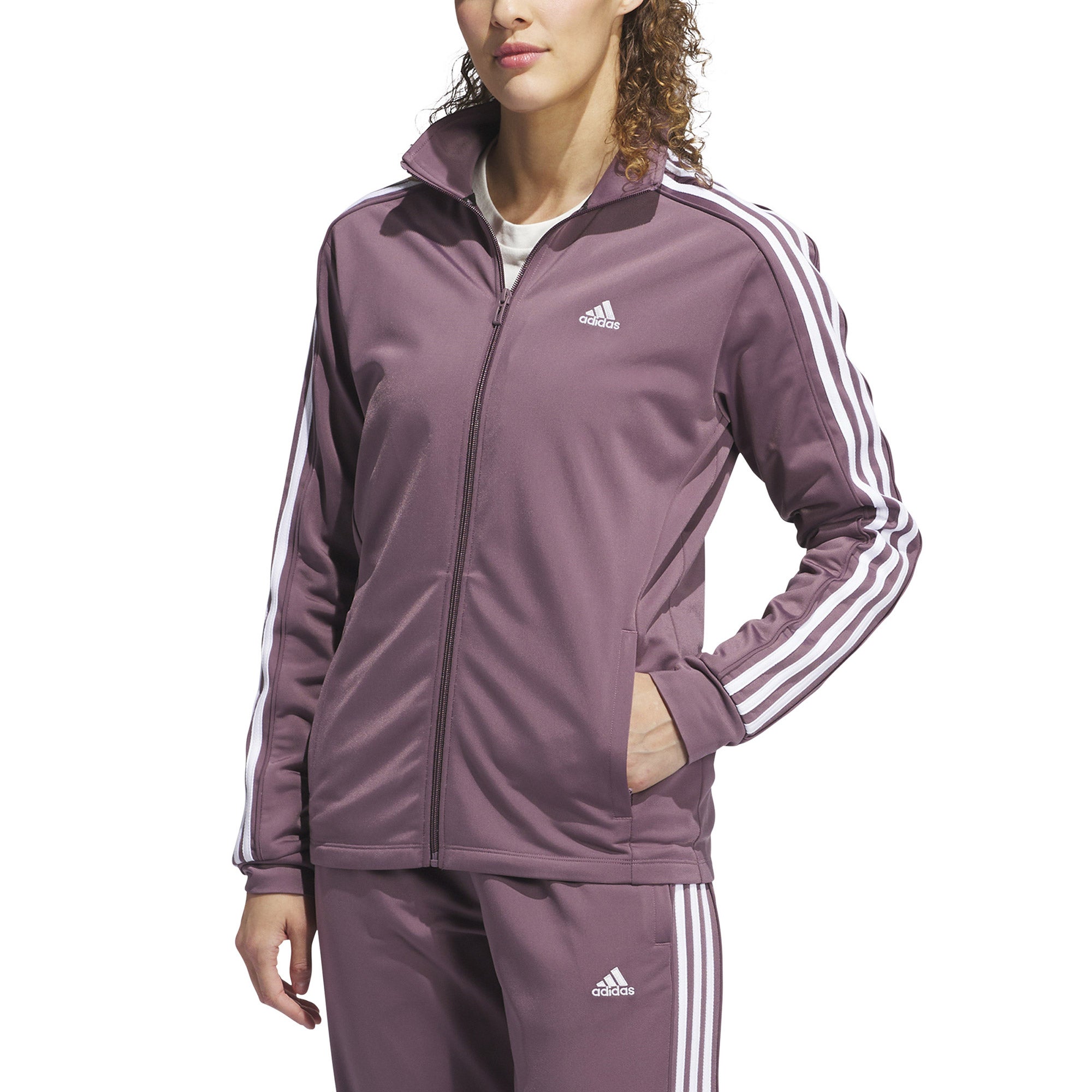 adidas Ladies' 3-Stripes Track Jacket