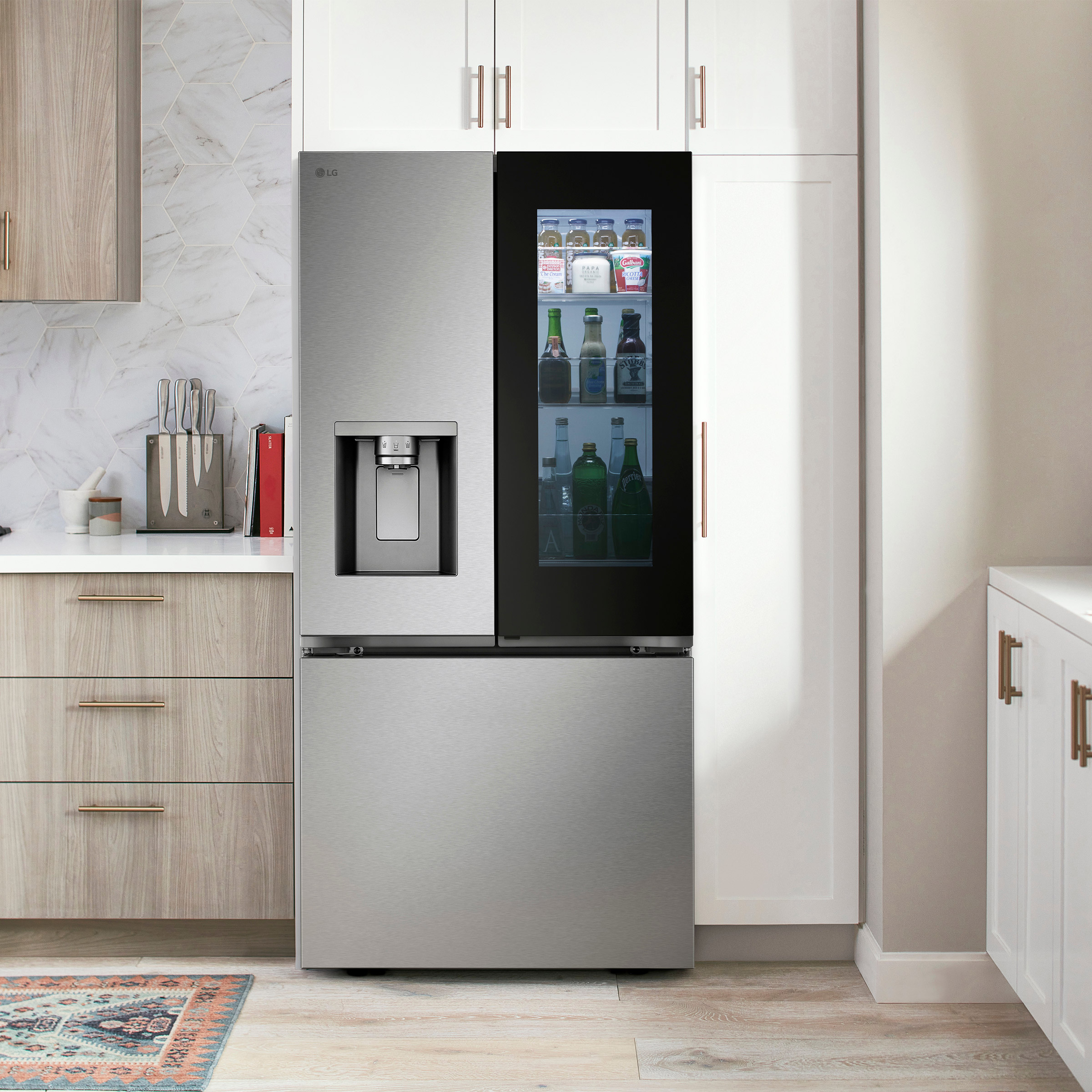 LG 25 cu. ft. Smart Standard-Depth MAX French Door Refrigerator