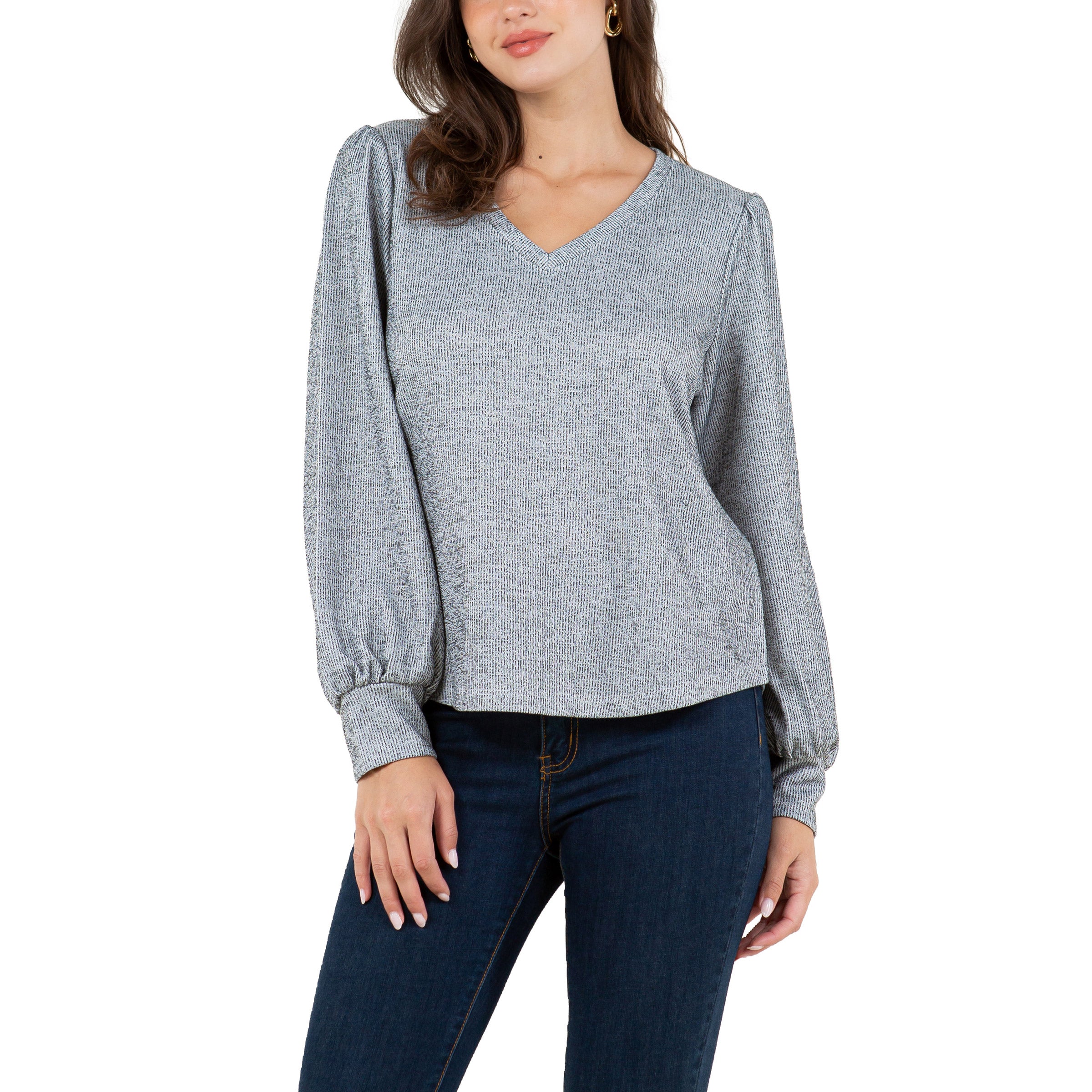 Fever Ladies' Rib Knit Top