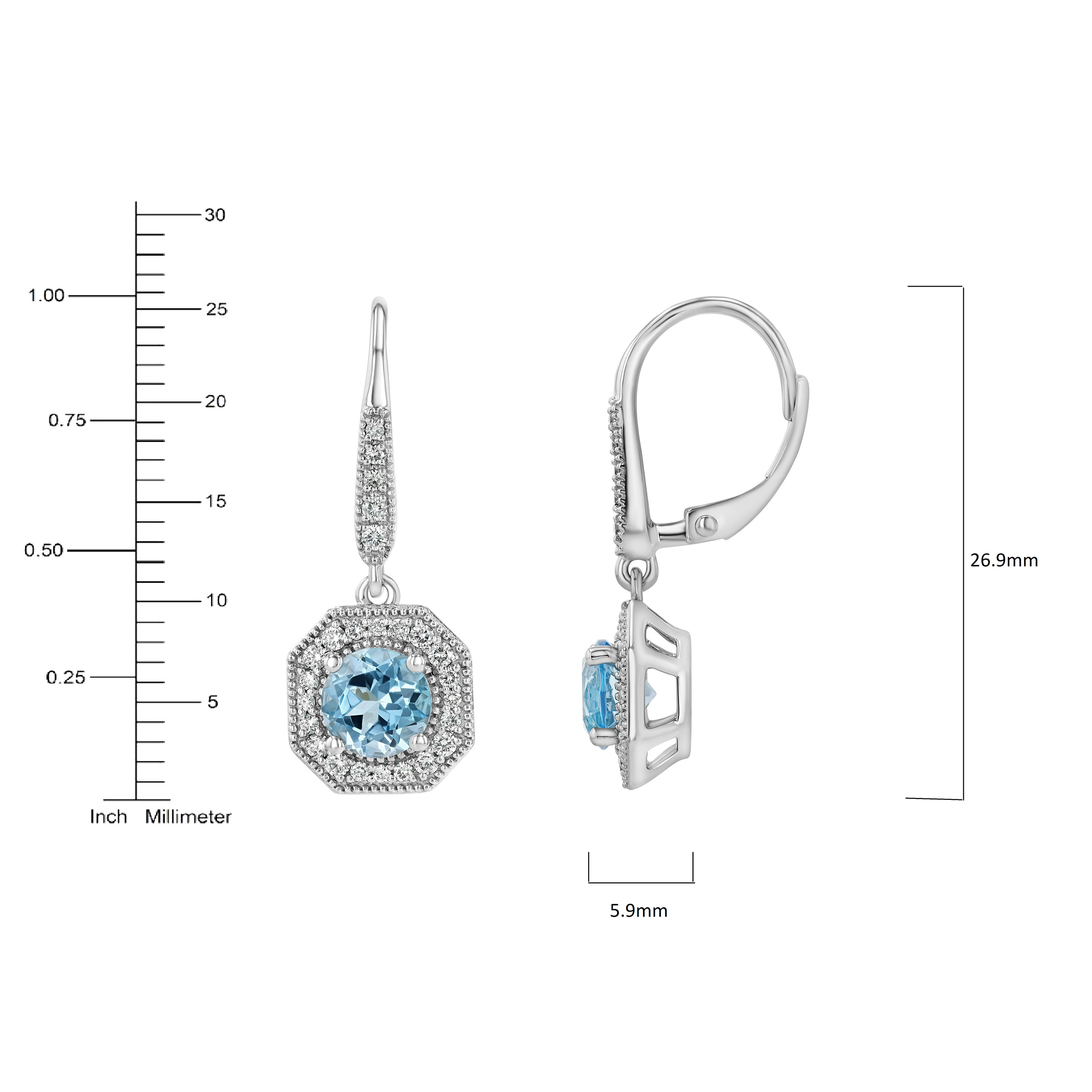 Blue topaz earrings costco discount