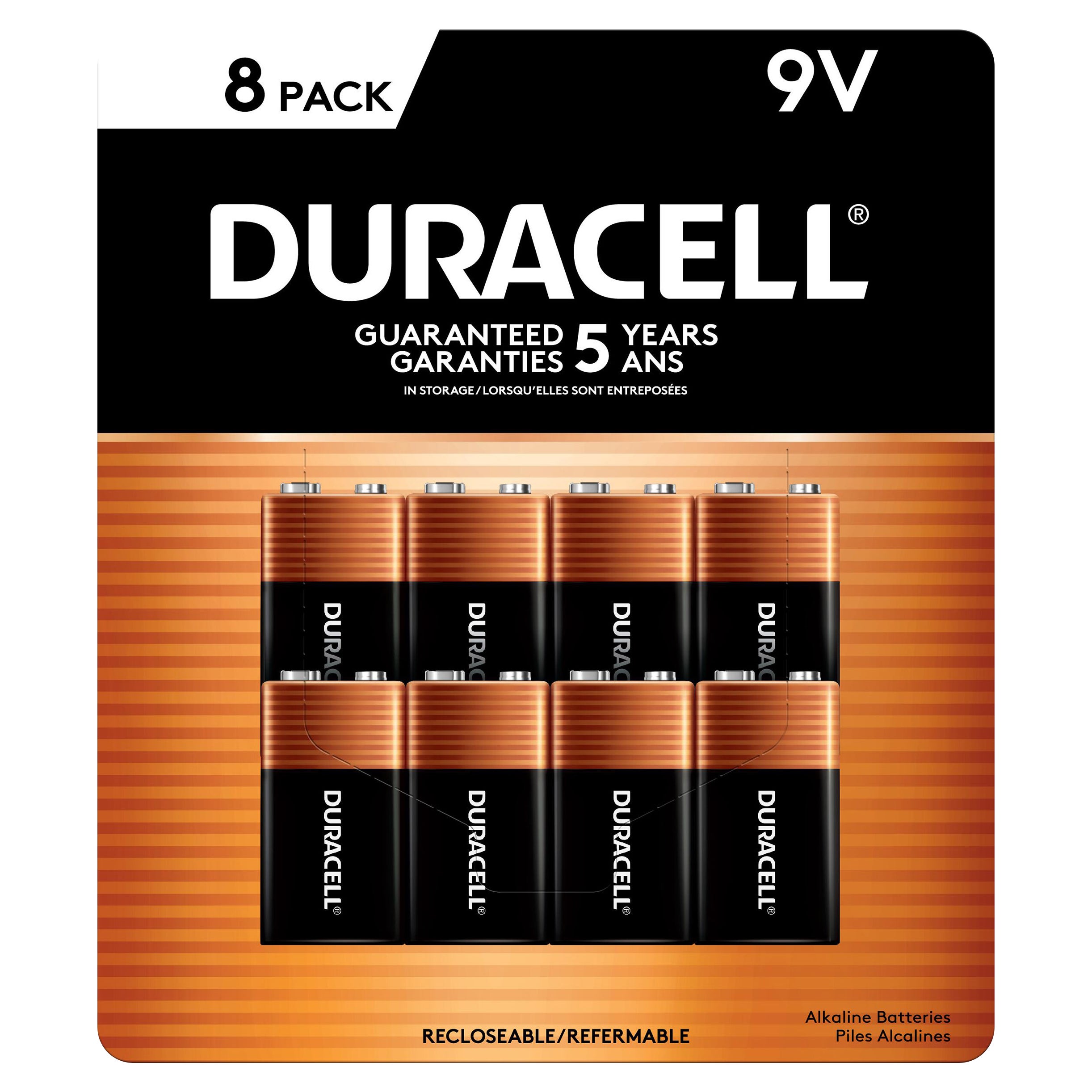 SAVE $2 on Duracell Coppertop Alkaline 9V Batteries, 8 ct