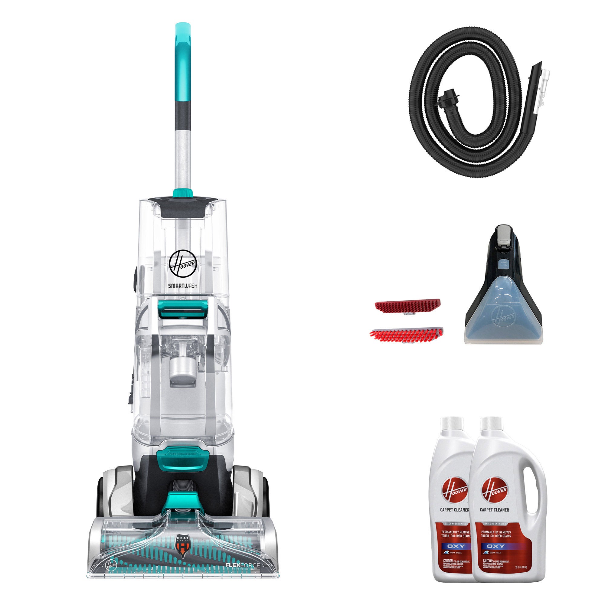 Hoover SmartWash+ Automatic Carpet Cleaner with Oxy Carpet Cleaner Solution