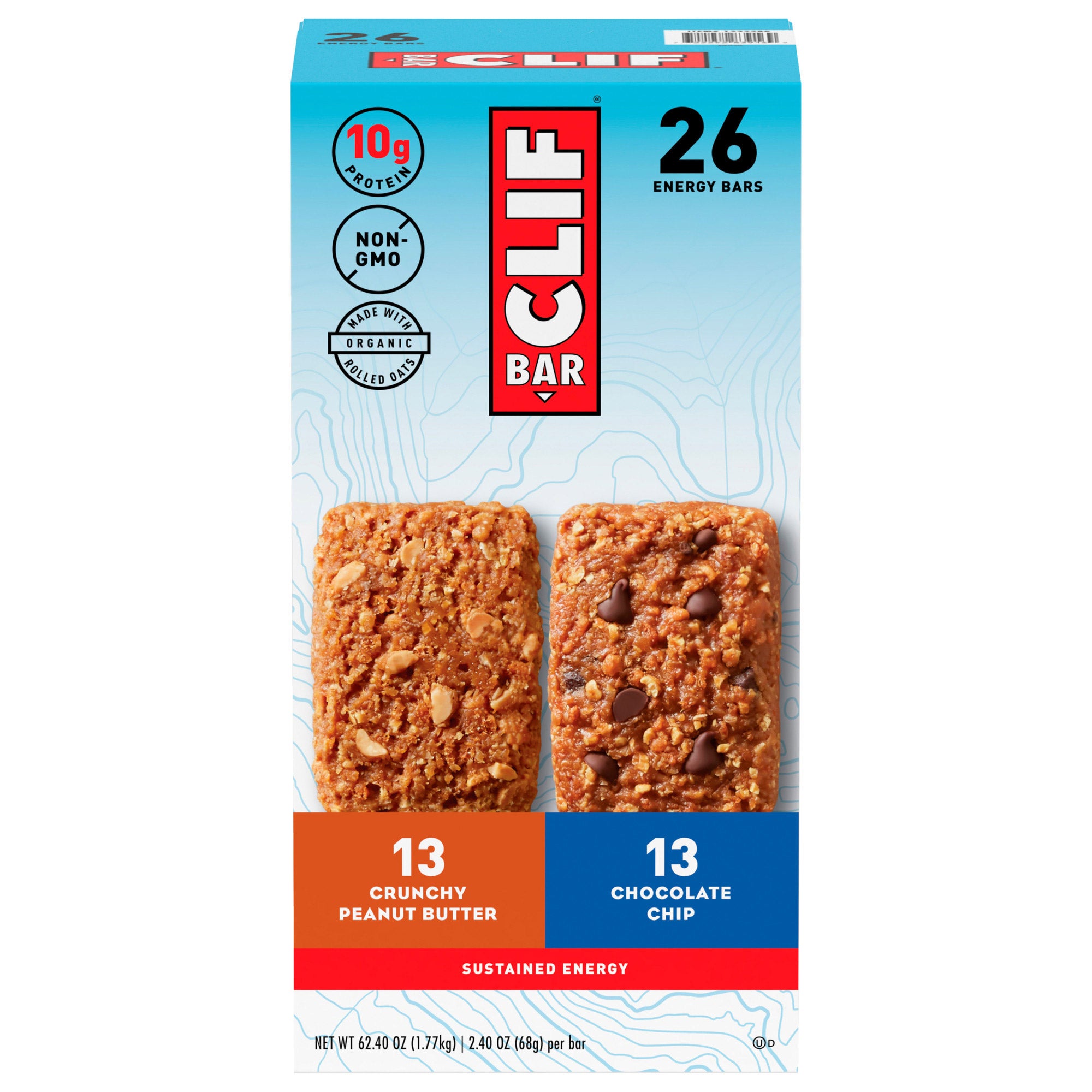 Clif Bar Variety Pack, 2.4 oz, 26-Count