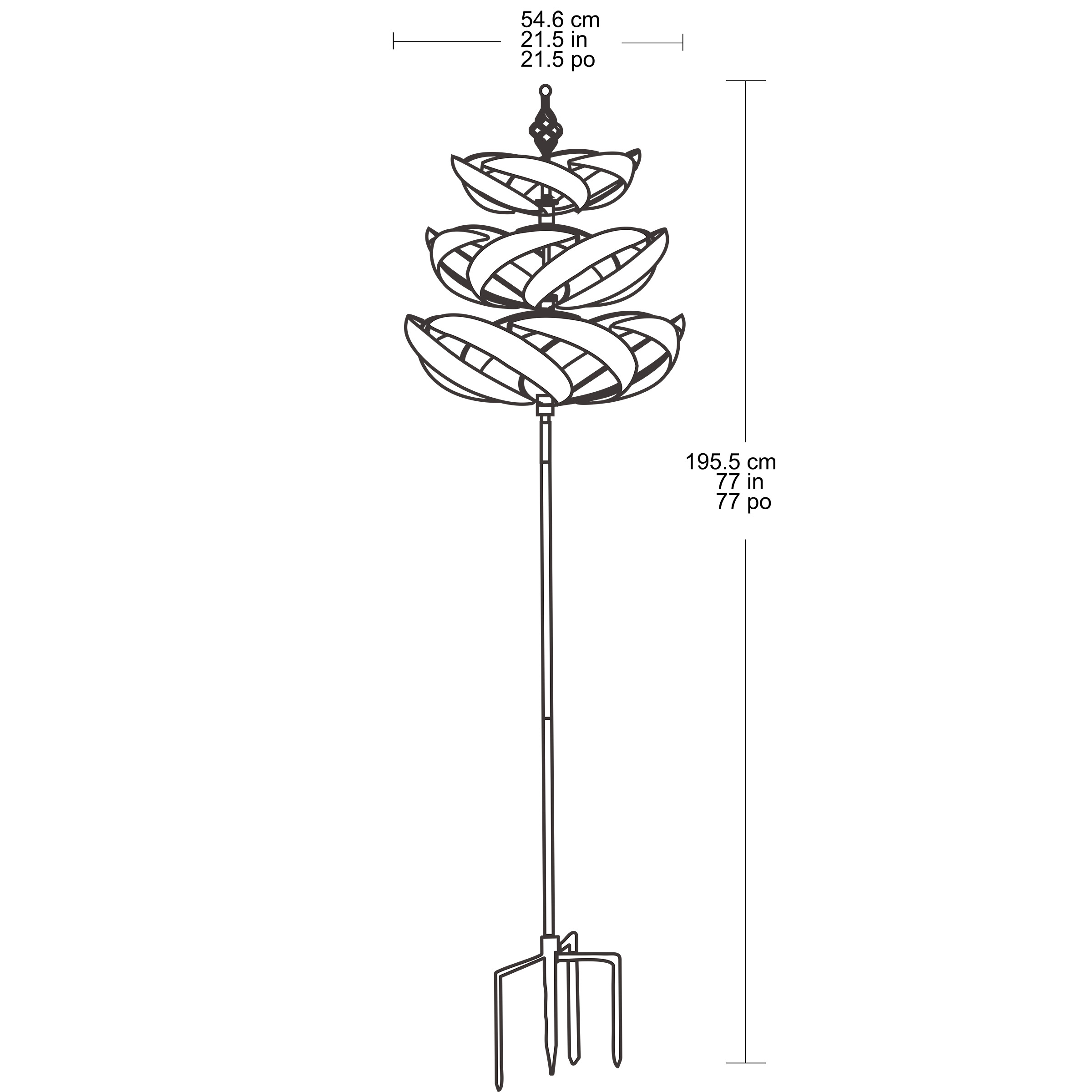 Stylecraft Triple Vertical Wind Spinner | Costco