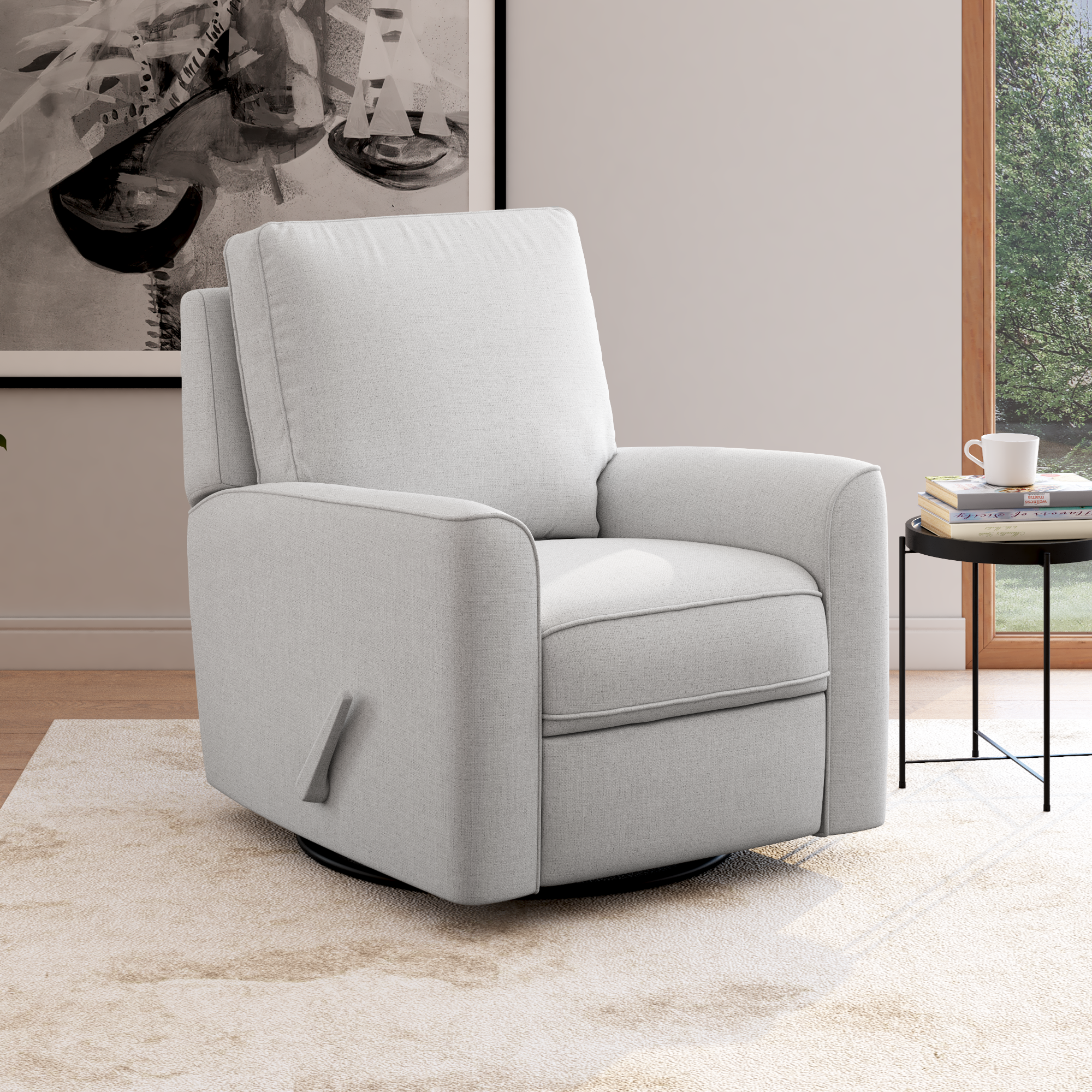 True Innovations Paxley Fabric Swivel Glider Recliner Costco