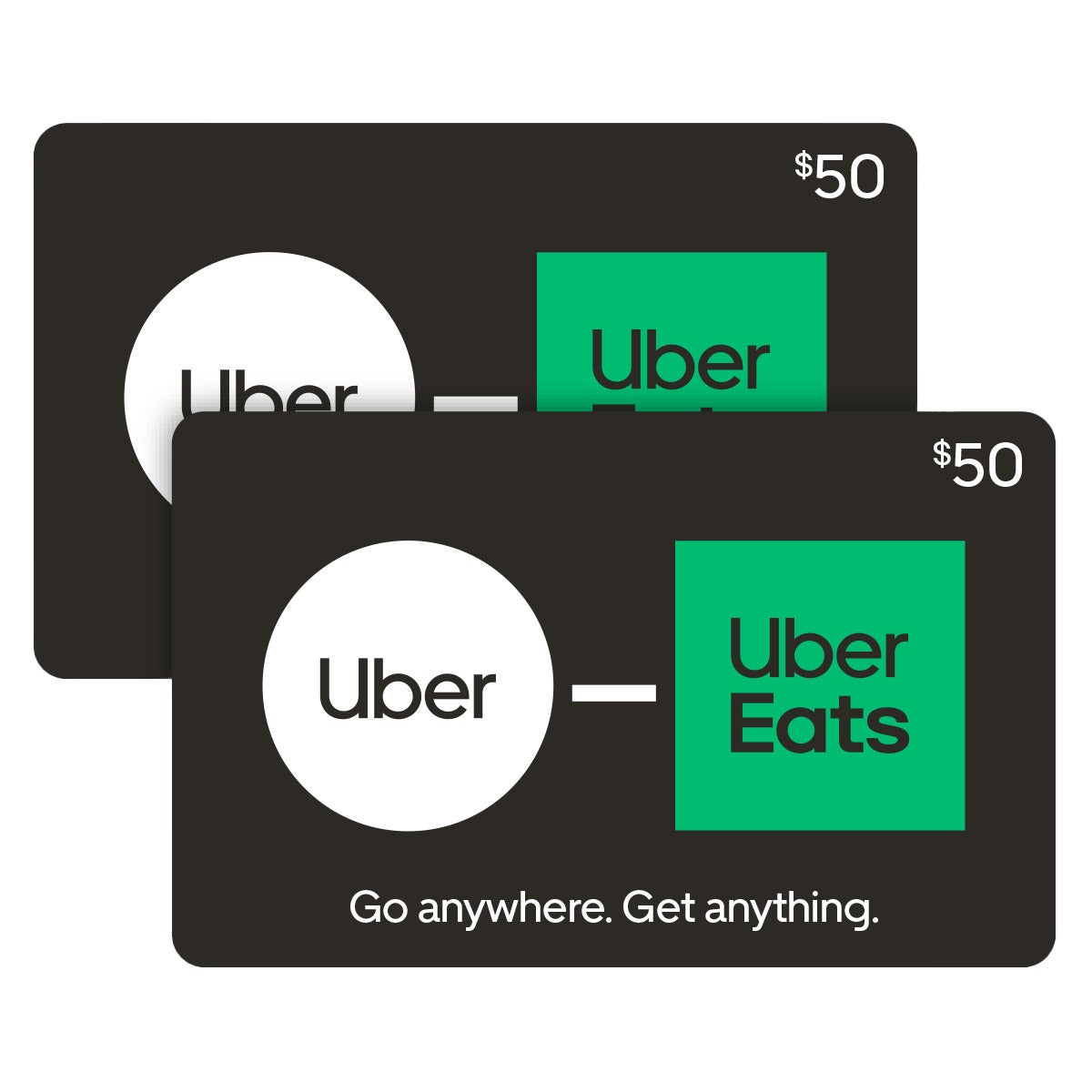 Uber - Two $50 eGift Cards