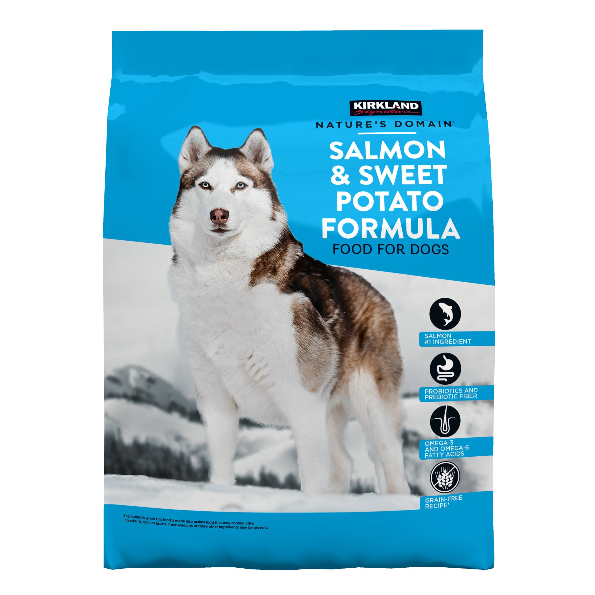 Kirkland Signature Nature's Domain Salmon and Sweet Potato Formula Dog Food, 35 lbs