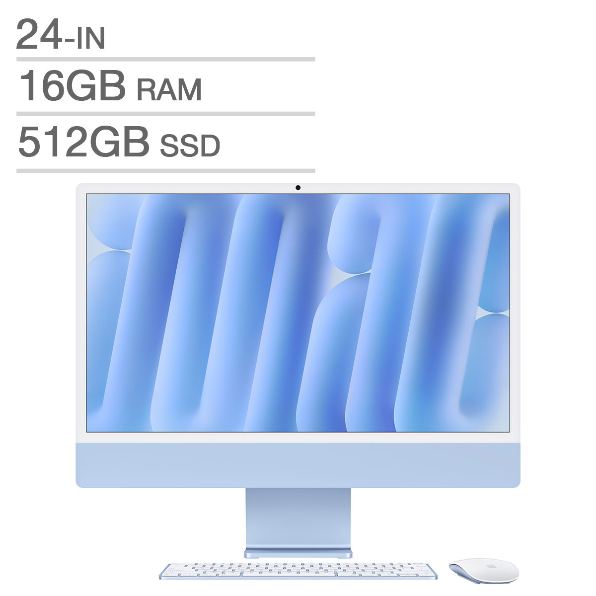 Apple 24 in. iMac, Apple M4 Chip - 16 GB RAM, 512 GB SSD