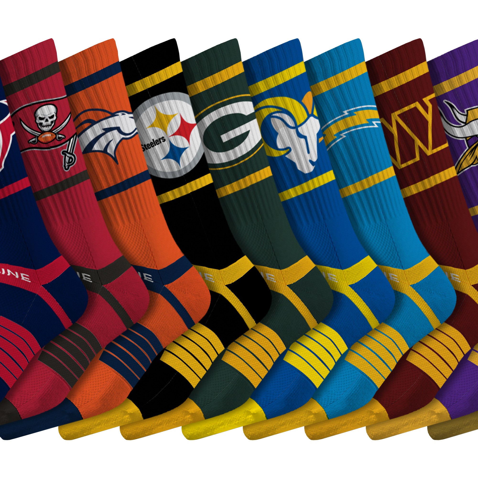 NFL Premium 3-Pair Crew Socks