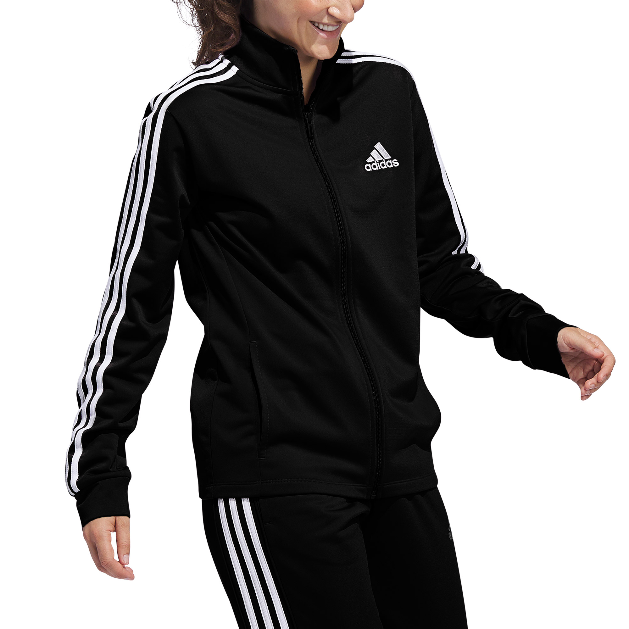 adidas ブラック ハイネック トップス タイト adidas｜アディダスのTシャツ/カットソー（タートルネック