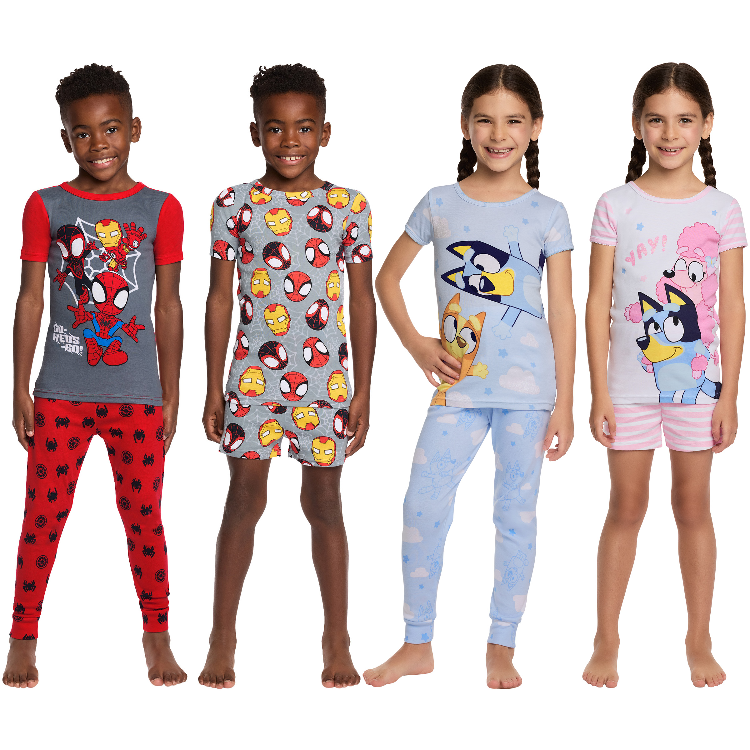 Kids Short Sleeve Ribbed Pajama Set | Hanna Andersson