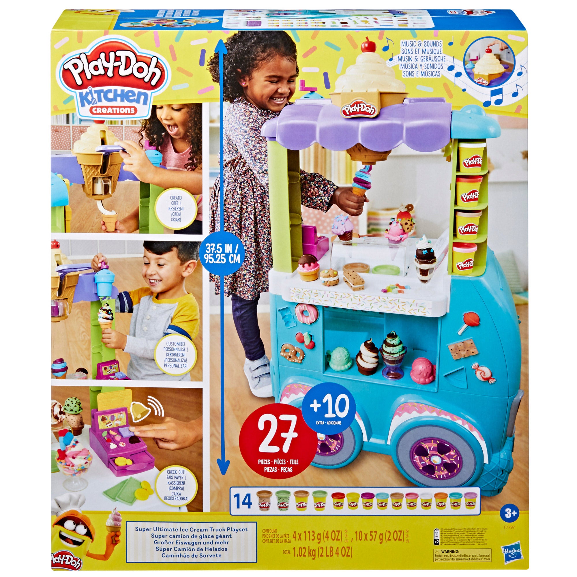 Play-Doh Kitchen Creations, Super Ultimate Ice Cream Truck Playset