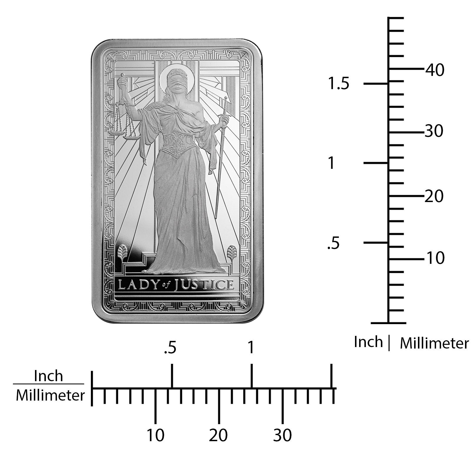 1 oz PAMP Lady of Justice Silver Bar, 20-count | Costco