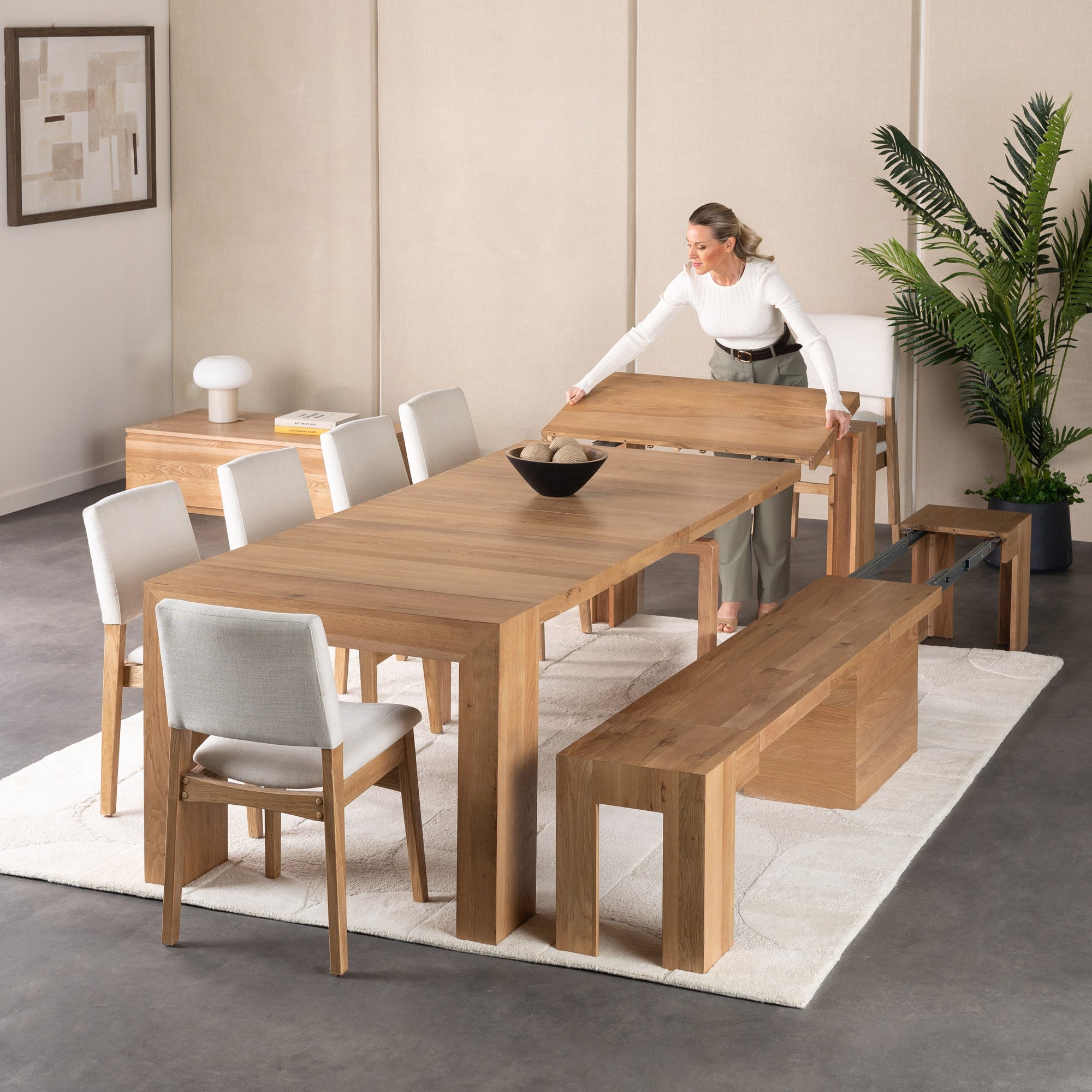 Transformer Table Extendable 2-Piece Dining Set