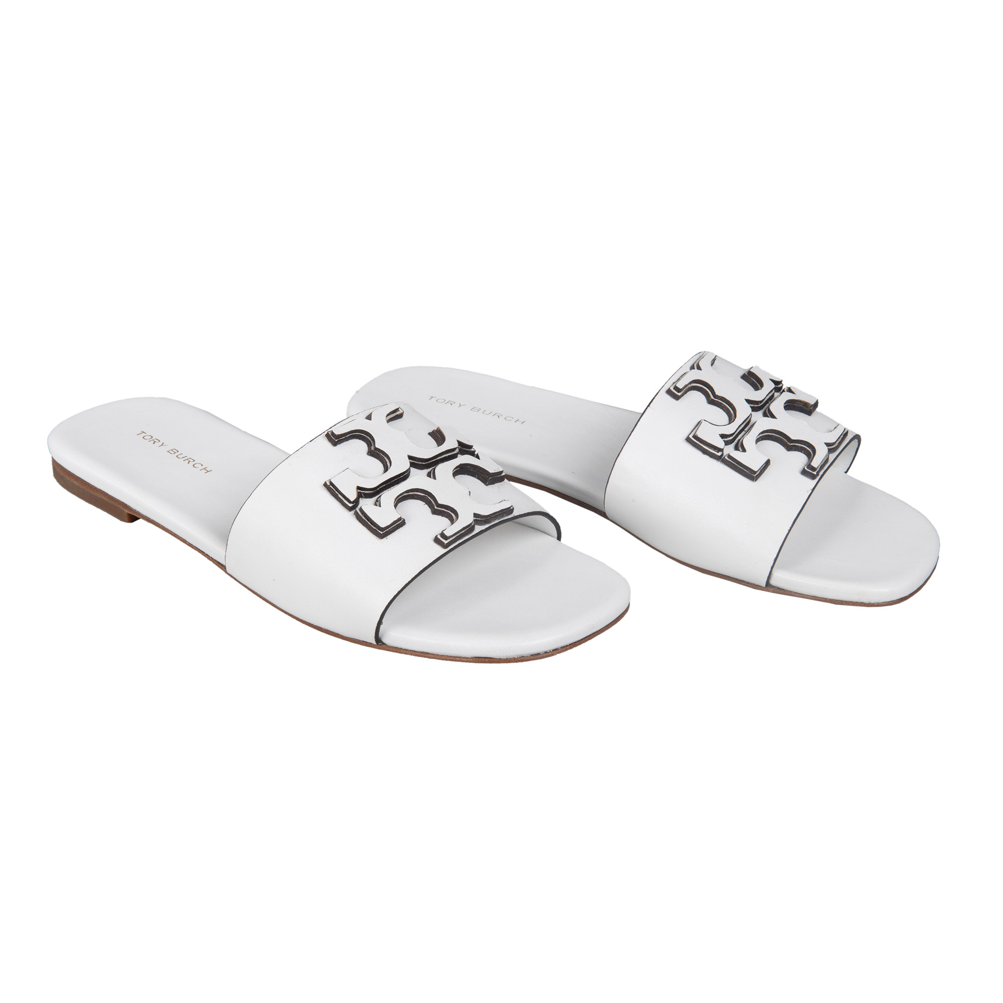 サンダル・ミュール Tory Burch FW25 Ivory leather Ines slippers (158616 101) Ines Slide: Women's Designer Sandals | Tory Burch