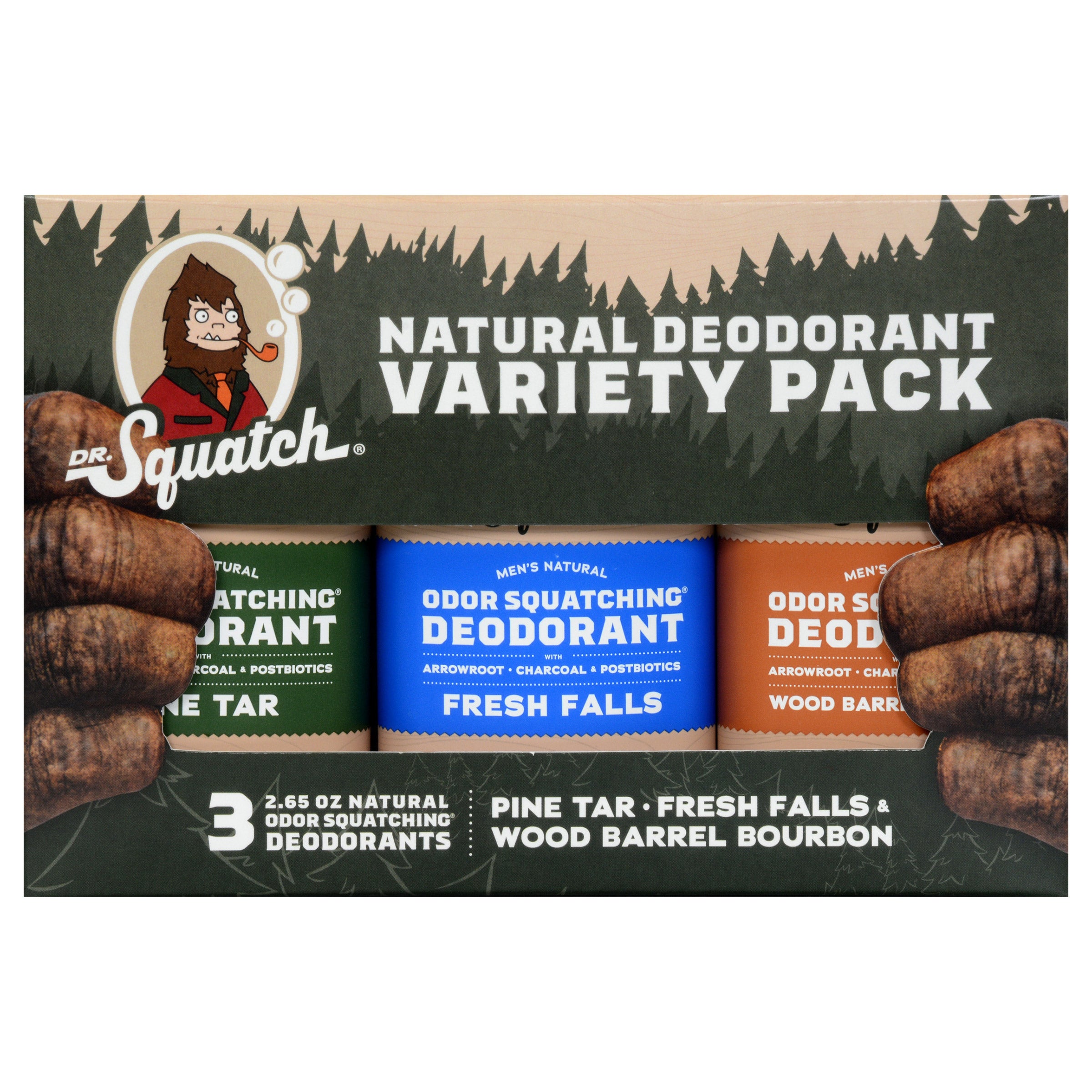 Dr Squatch Deodorant Essentials Bundle, 2.65 oz, 3-Pack