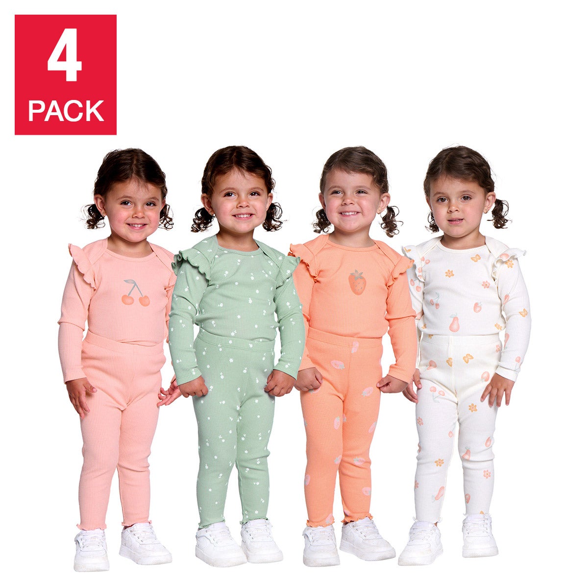 Pekkle Baby 4-Pack Body Suit