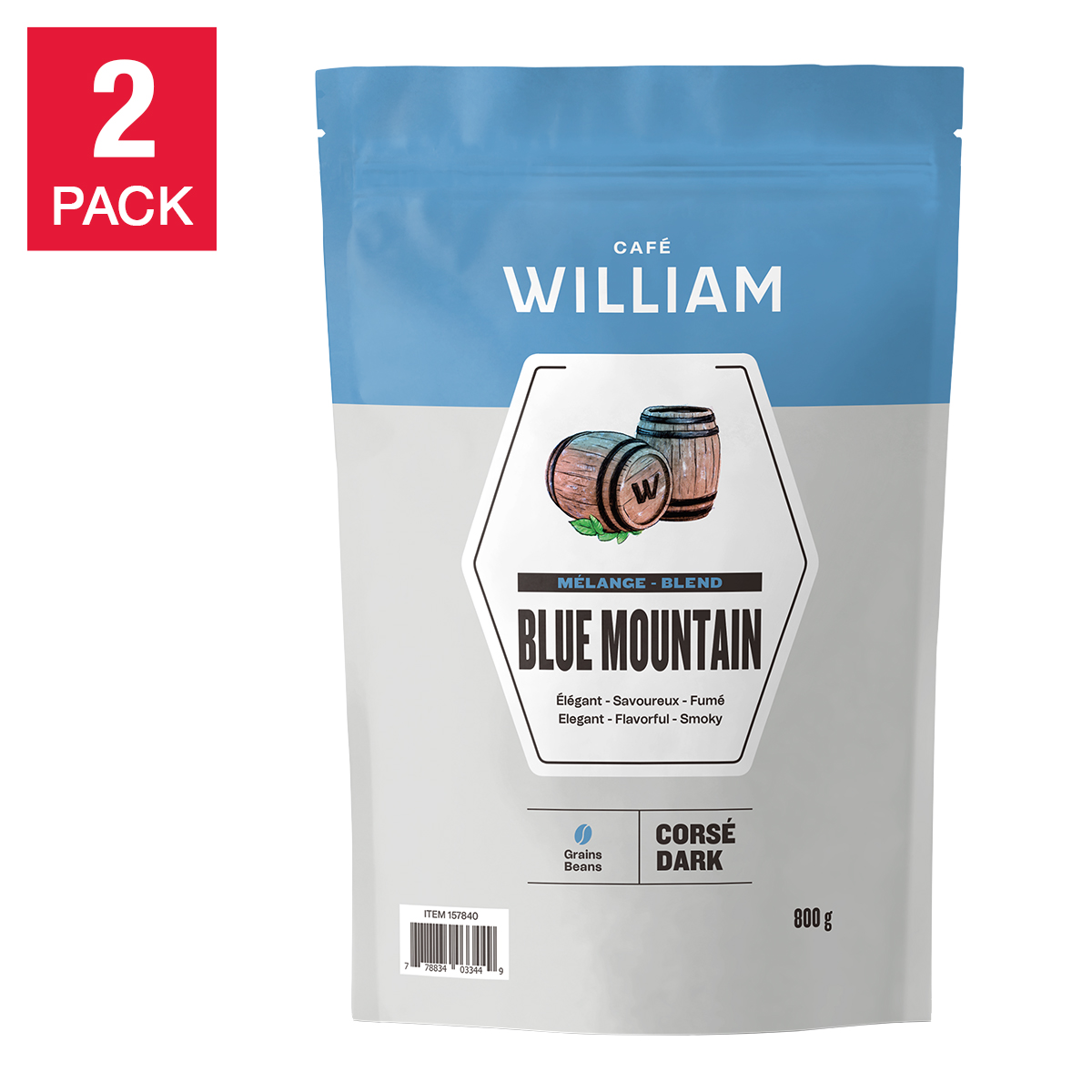Café William Jamaican Blend Blue Mountain Blend Whole Bean