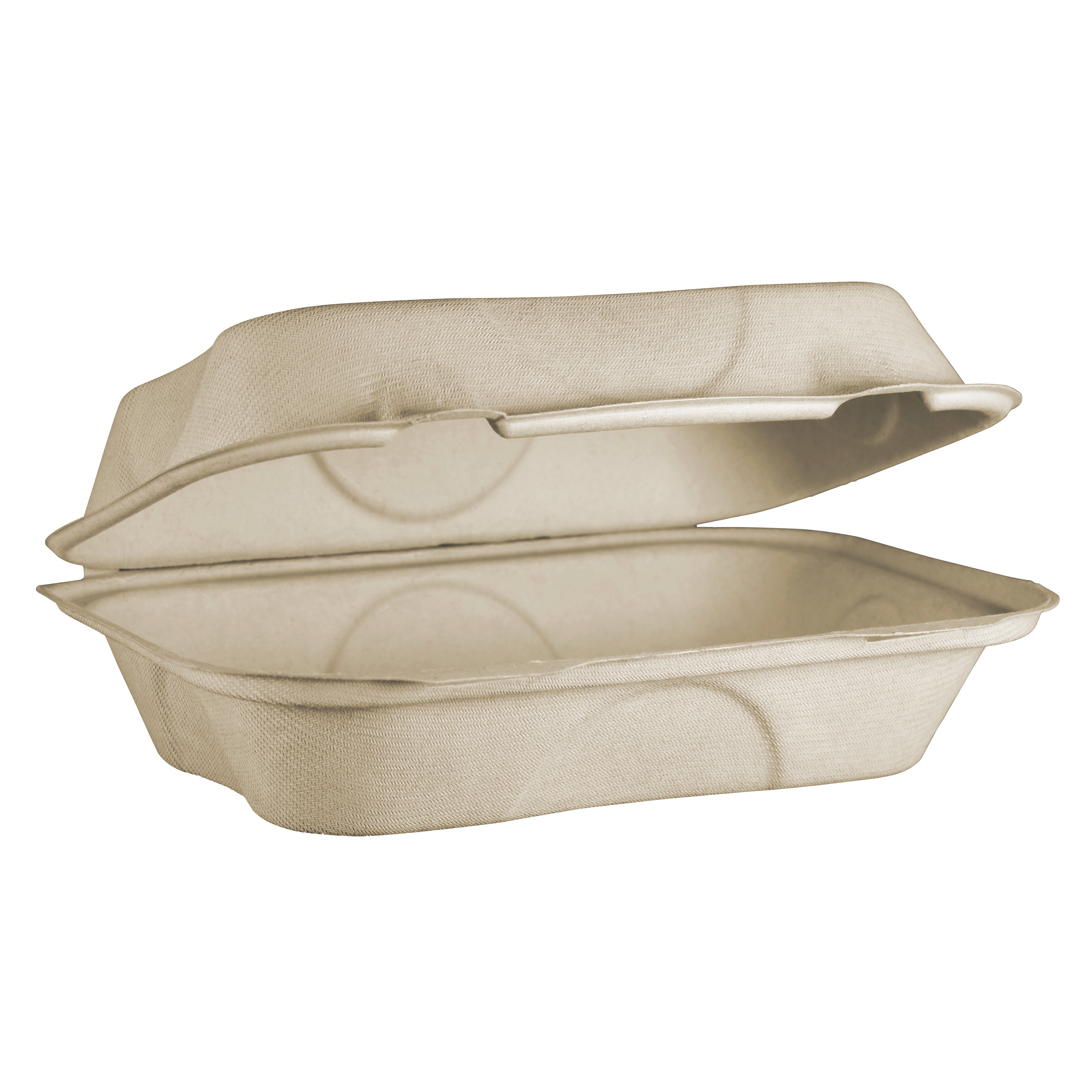 **World Centric** Hoagie Containers, Compostable Fiber, 6”, Kraft, 100 ct