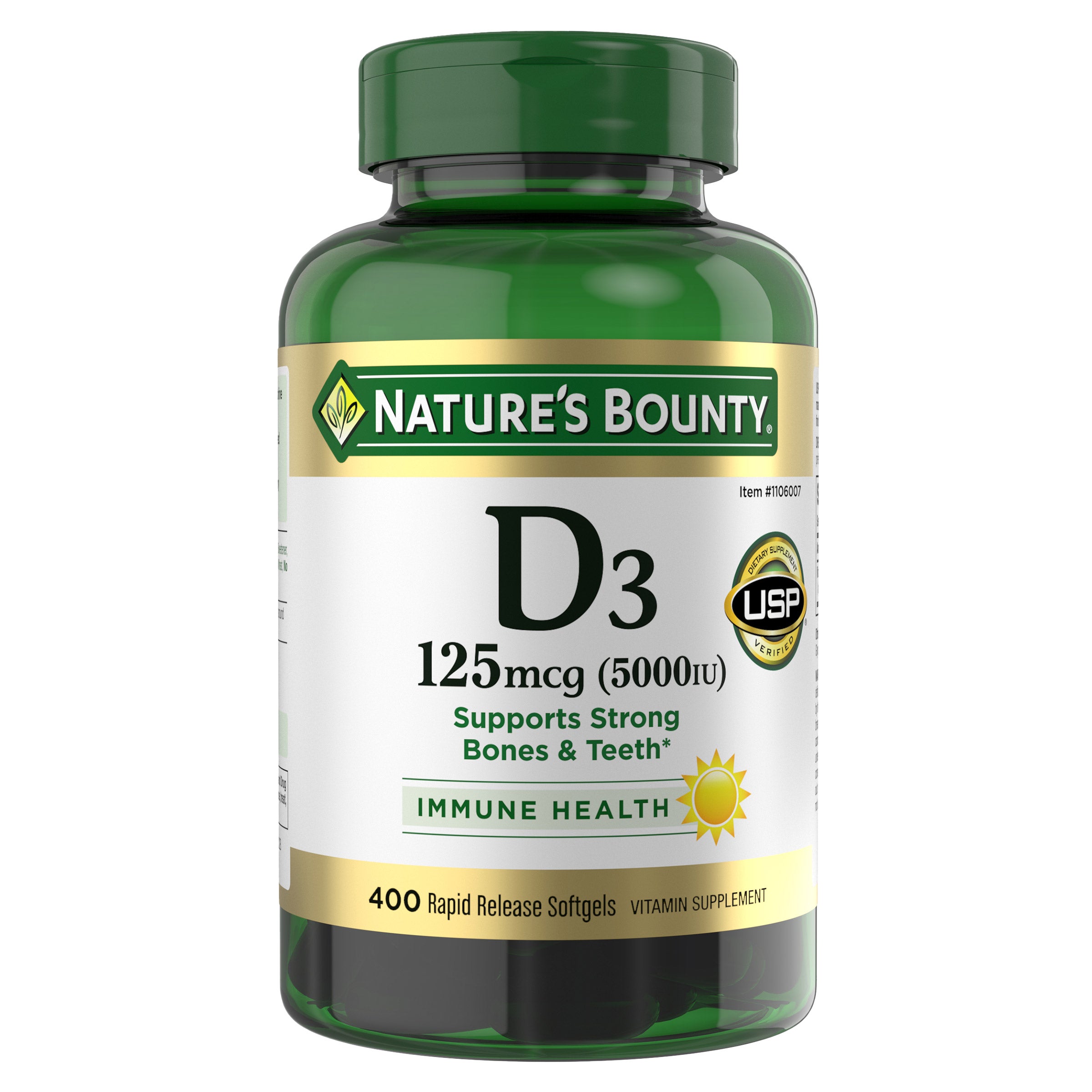 **Nature’s Bounty** Vitamin D3, 125 mcg, 400 ct