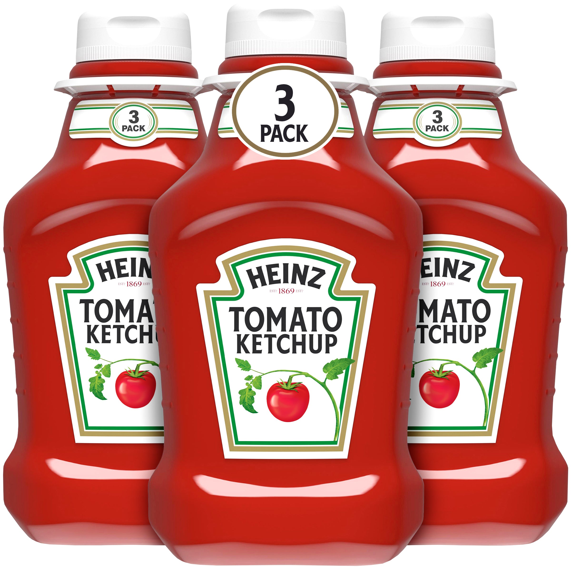 **Heinz** Tomato Ketchup, 44 oz, 3 ct