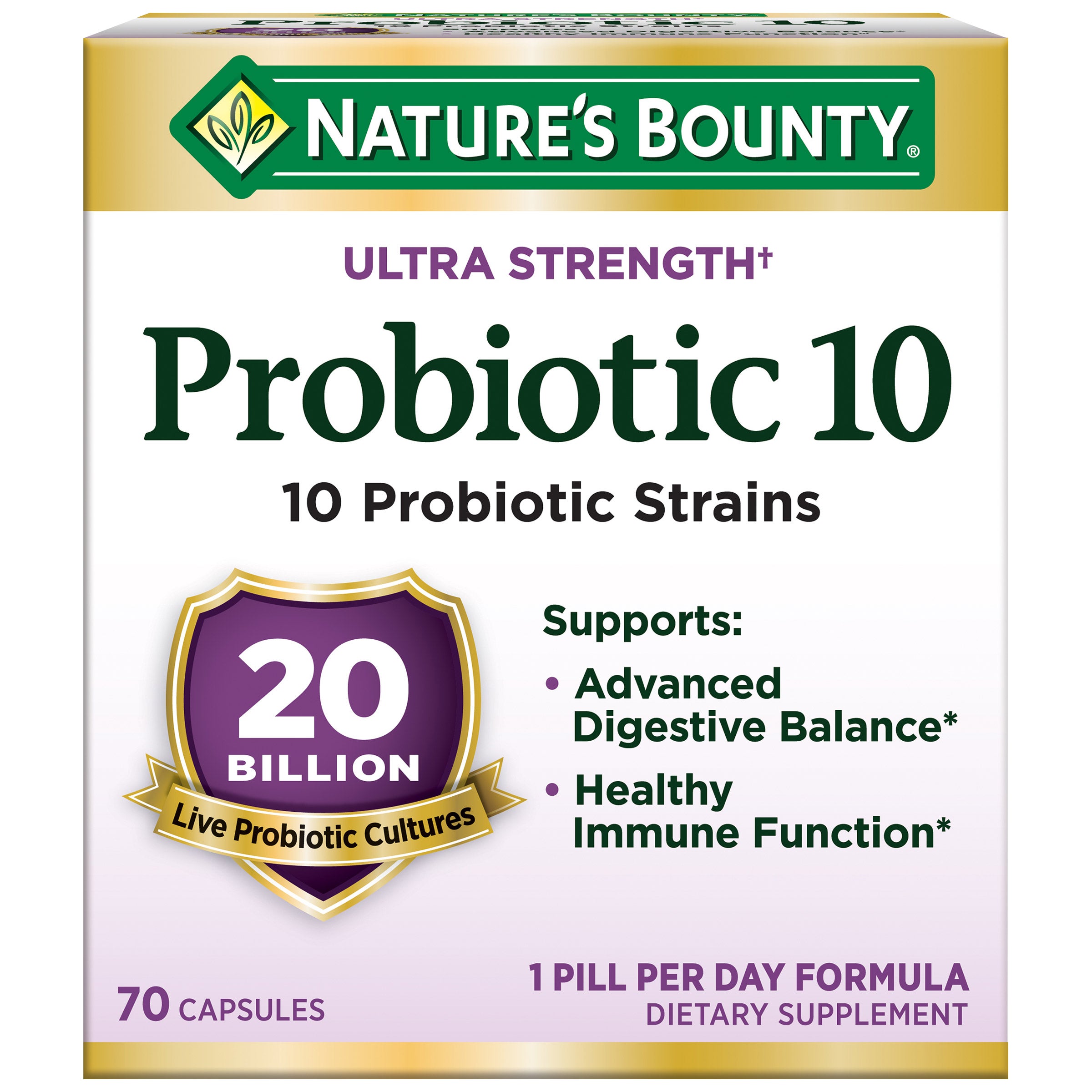 **Nature’s Bounty** Probiotic 10, Ultra Strength , 70 ct