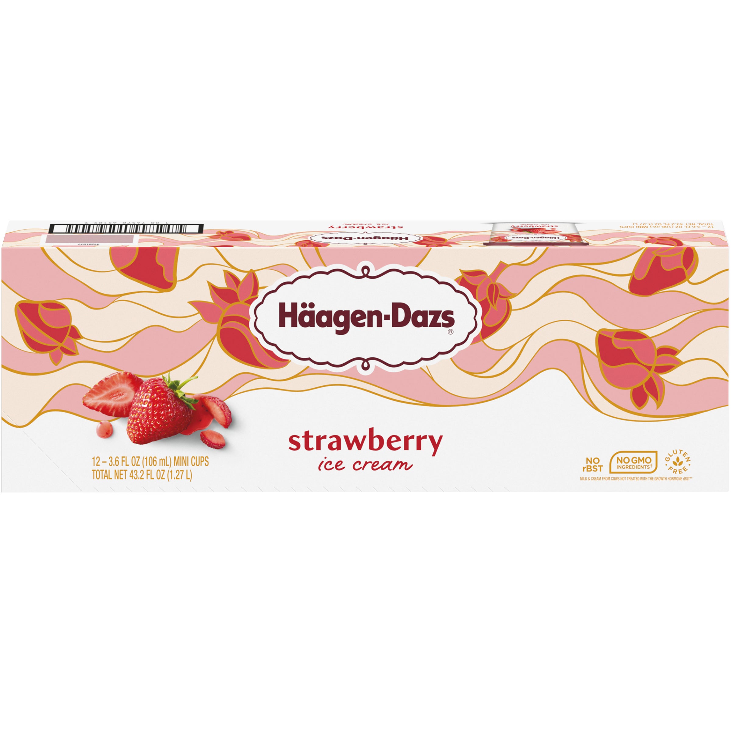 **Häagen-Dazs** Ice Cream Cups, Strawberry, Vanilla **AND/OR** Chocolate, 3.6 fl oz, 12 ct