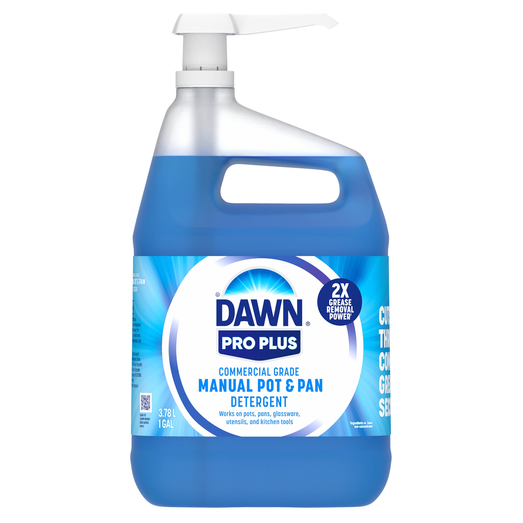**Dawn** Manual Pot and Pan, Dish Detergent, Professional, Liquid Concentrate, 1 Gallon