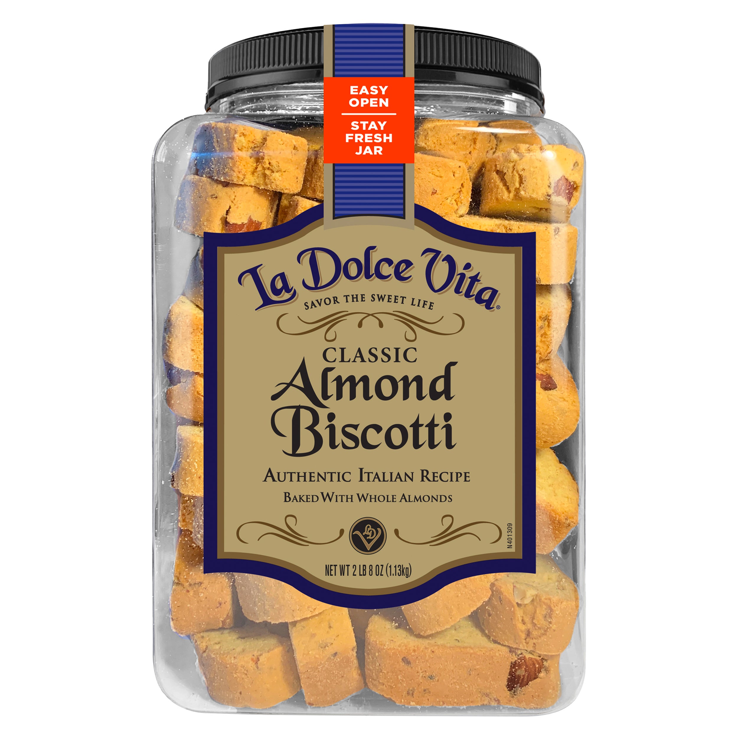**La Dolce Vita** Biscotti, Classic Almond, 40 oz